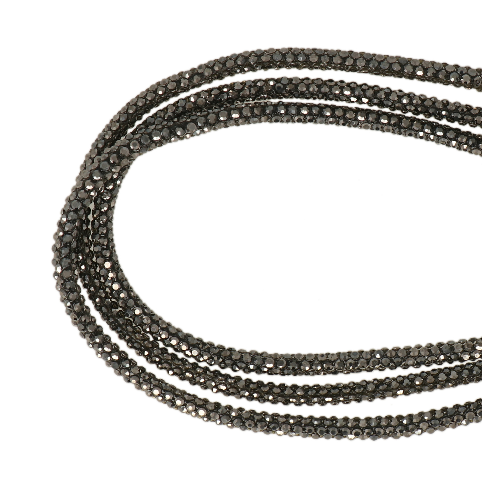 strassschnur für taschen - hematite 3,5mm - 30mt | 1st