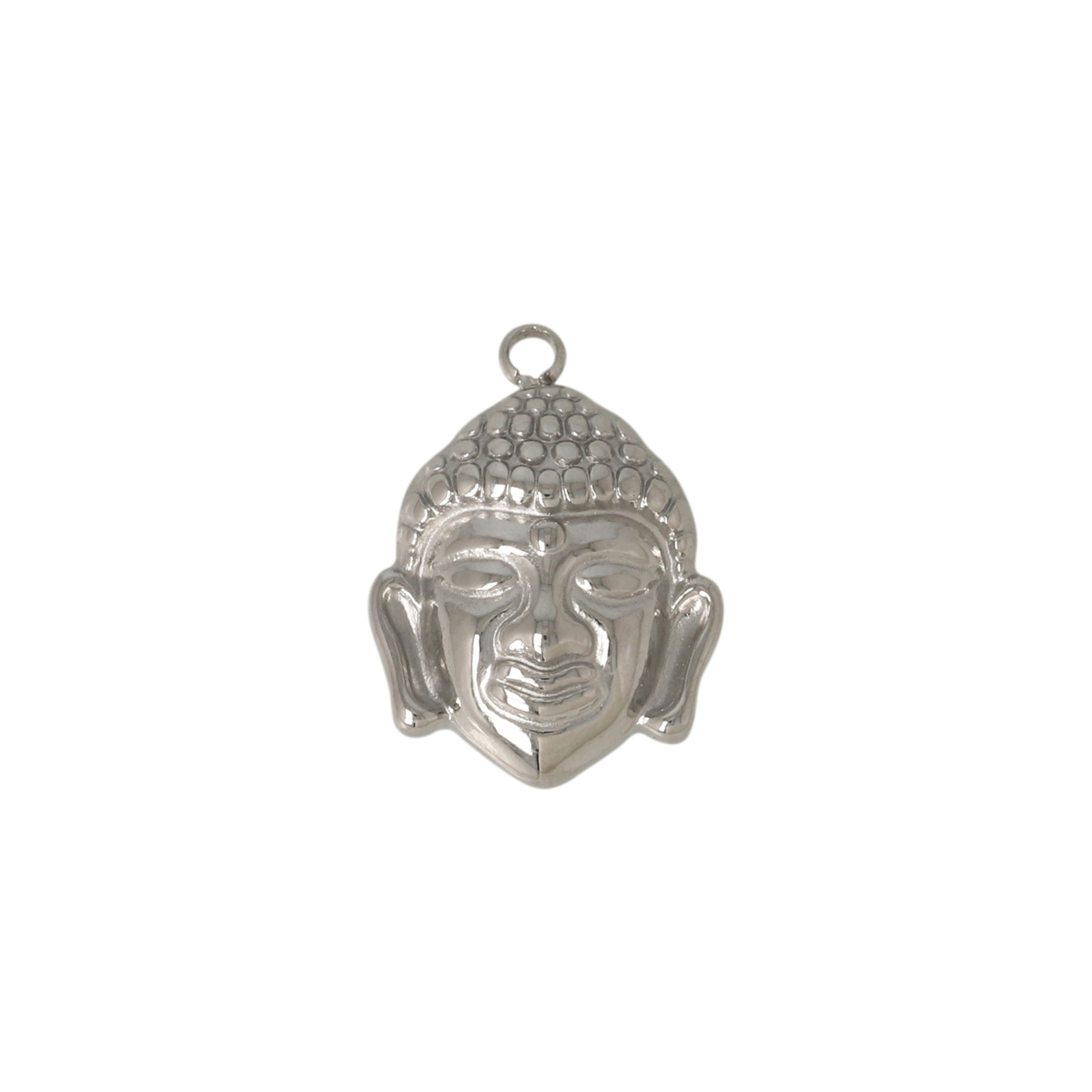 stainless steel buddha charm 14mm | 1pc