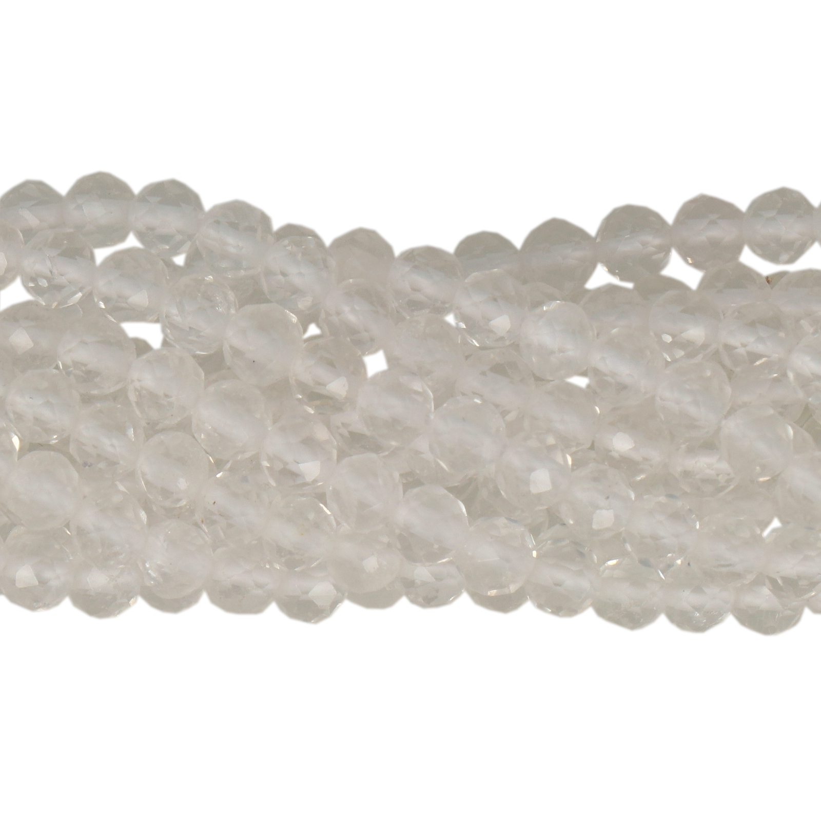 bergkristall facettiertes rund 4mm | strang 38/40cm