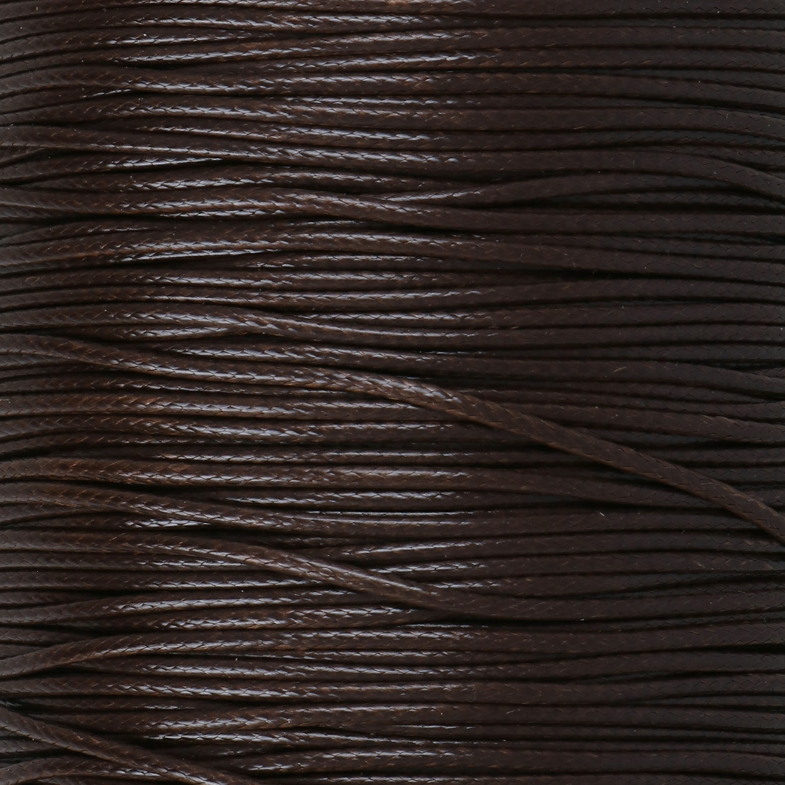 brown waxed synthetic cord 1mm - 160mt spool | 1pc