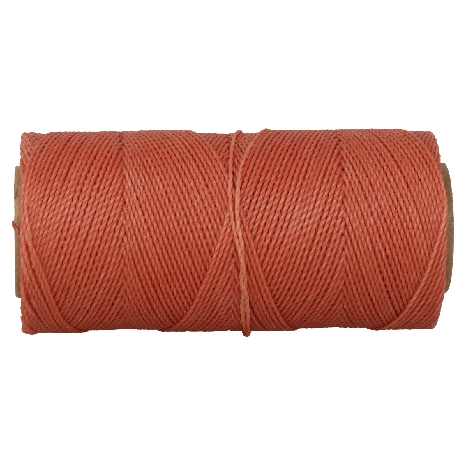 linhasita waxed polyester cord - coral (640) 1mm - 100gr spool (aprox. 180mt) | 1pc
