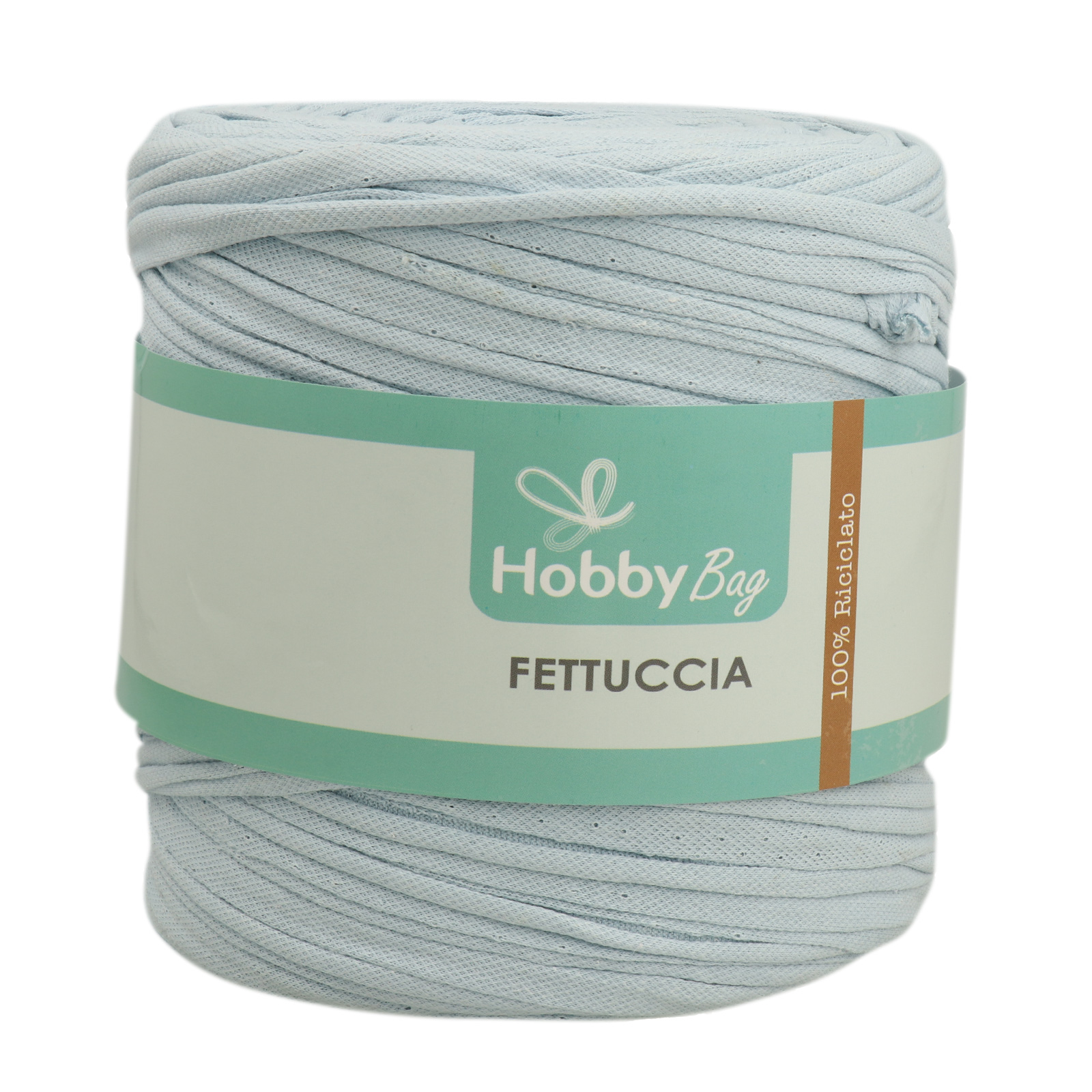 hobbybag t-shirt yarn fettuccia - crystal texture - 600-800gr (110-130mt) | 1pc