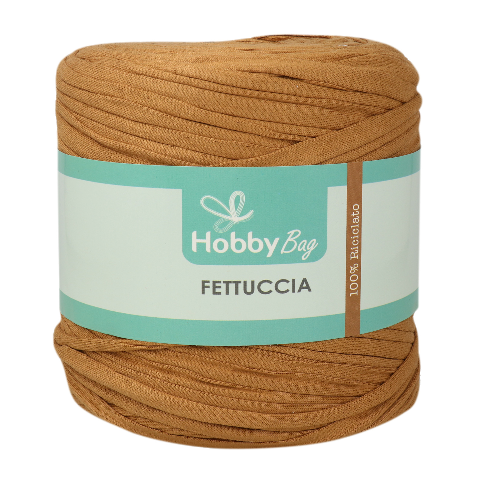 hobbybag t-shirt yarn fettuccia - curry - 600-800gr (110-130mt) | 1pc