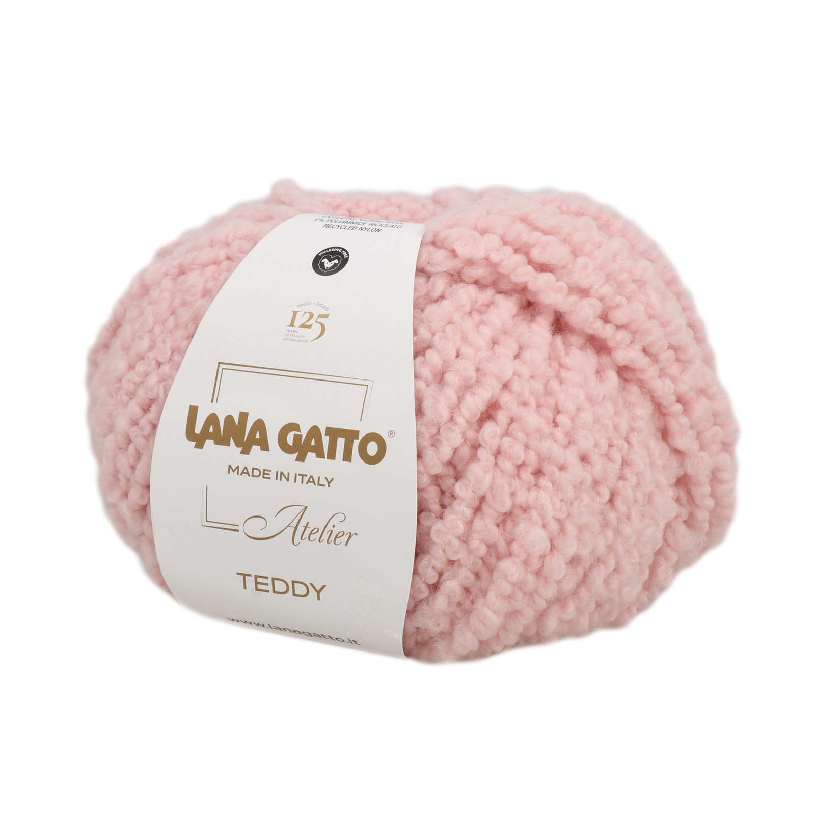 lana gatto teddy - rosa (31202) - 50gr (50mt) | 1st