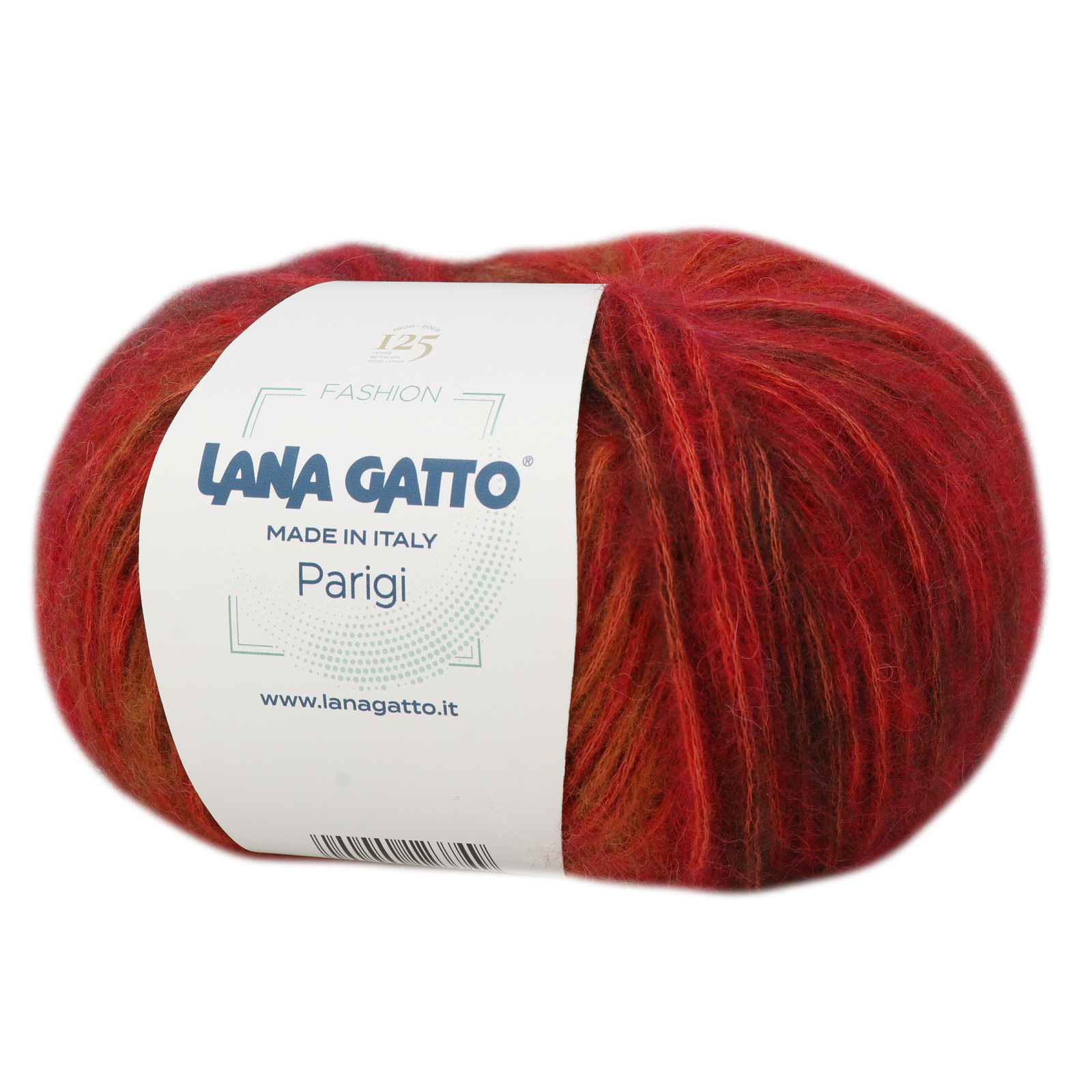 lana gatto parigi - bordeaux mix (31126) - 50gr (175mt) | 1st