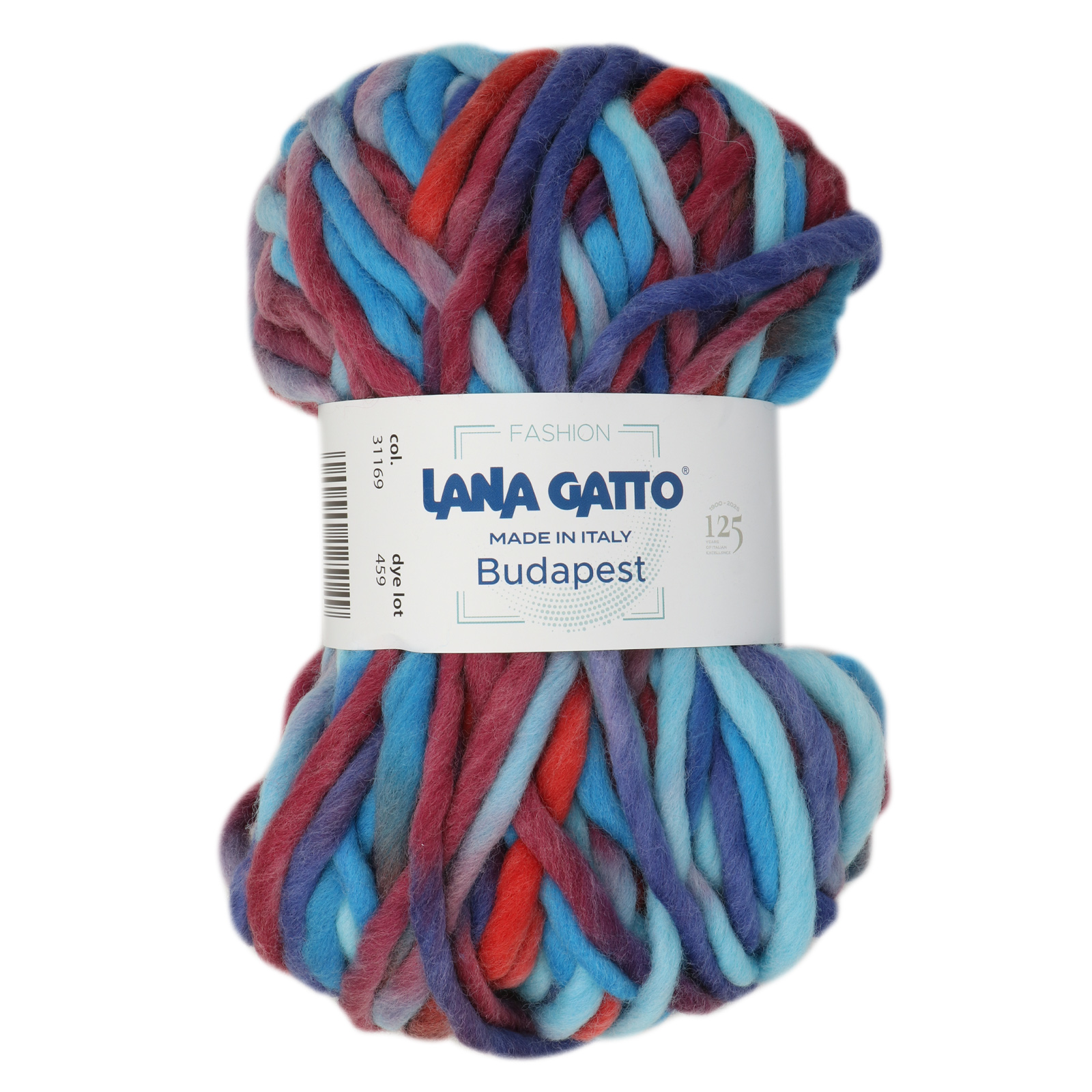 lana gatto budapest - rot/blau (31169) - 100gr (50mt) | 1st