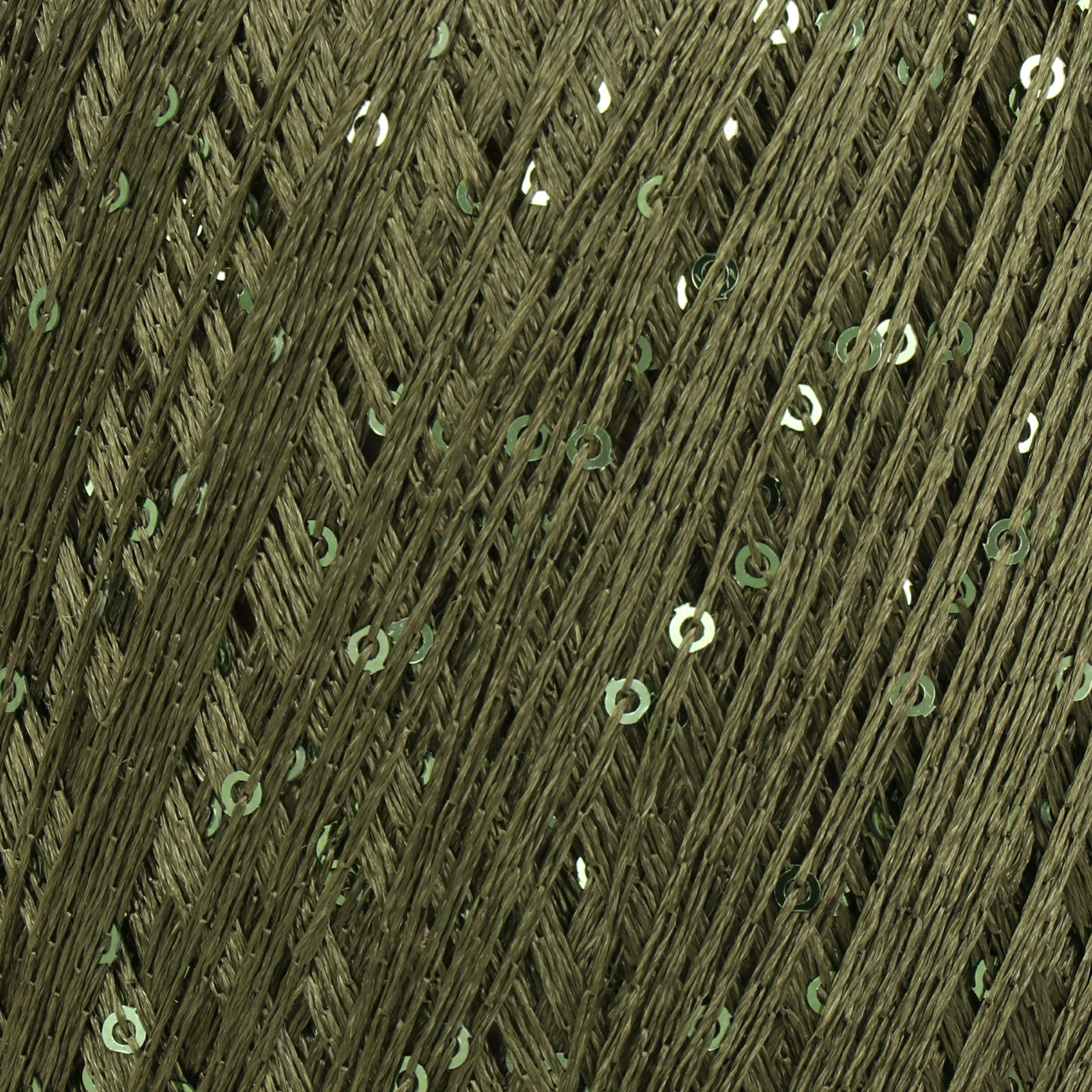 lana gatto paillettes - military green (31162) - 25gr (195mt) | 1pc
