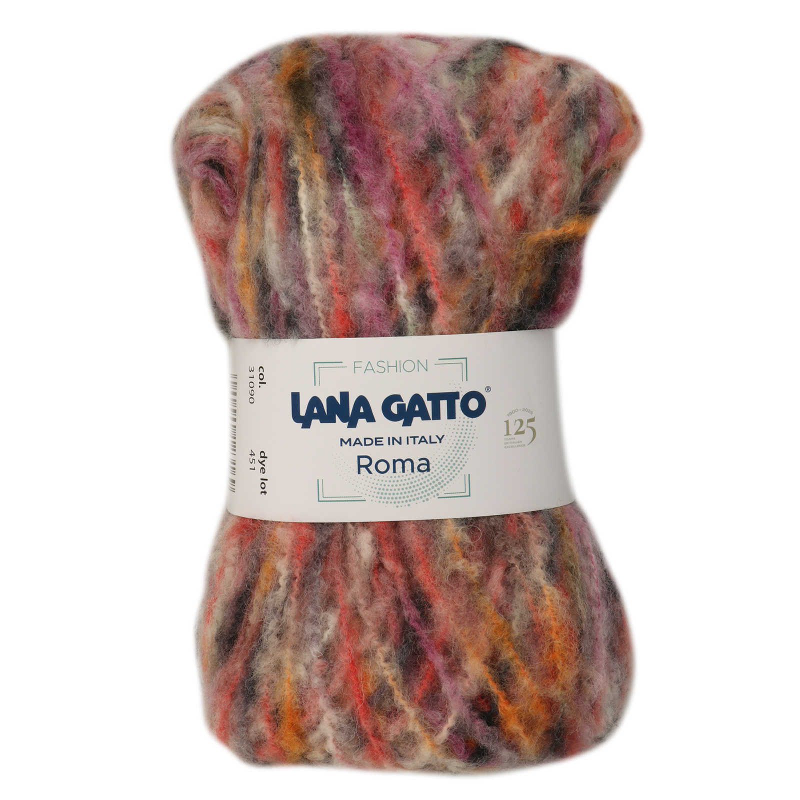 lana gatto roma - verbrannt (31090) - 100gr (200mt) | 1st