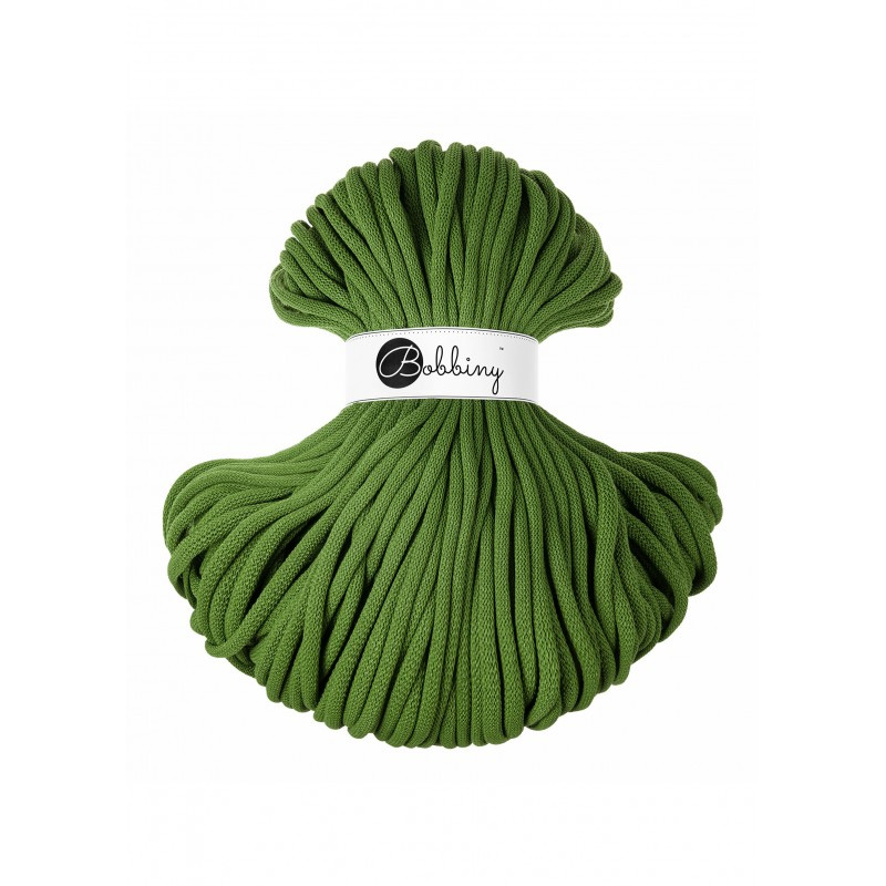 bobbiny jumbo braided cord - moss green 9mm - 100mt | 1pc