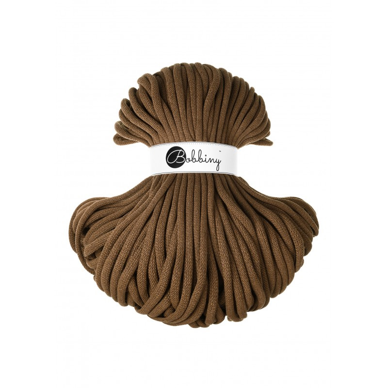 bobbiny jumbo braided cord - nut brown 9mm - 100mt | 1pc