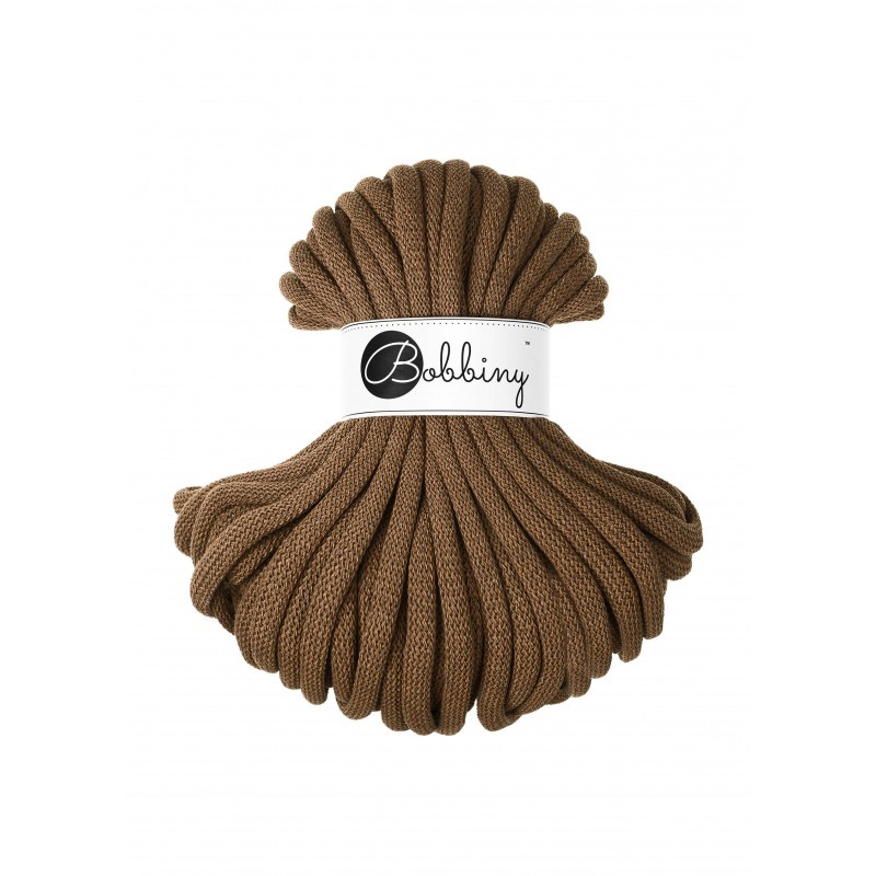 bobbiny jumbo braided cord - nut brown 9mm - 30mt | 1pc