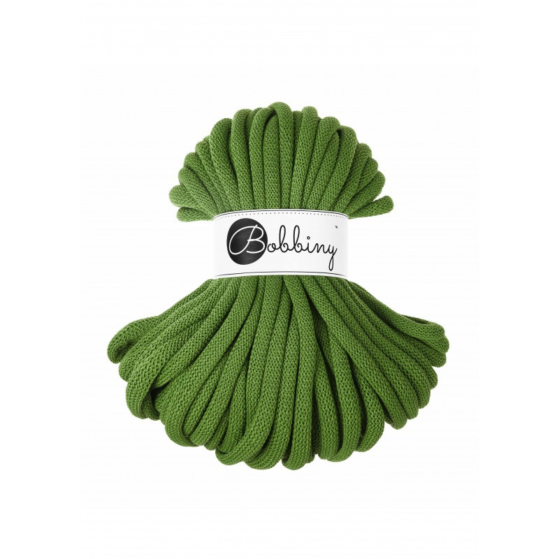 bobbiny jumbo braided cord - moss green 9mm - 30mt | 1st