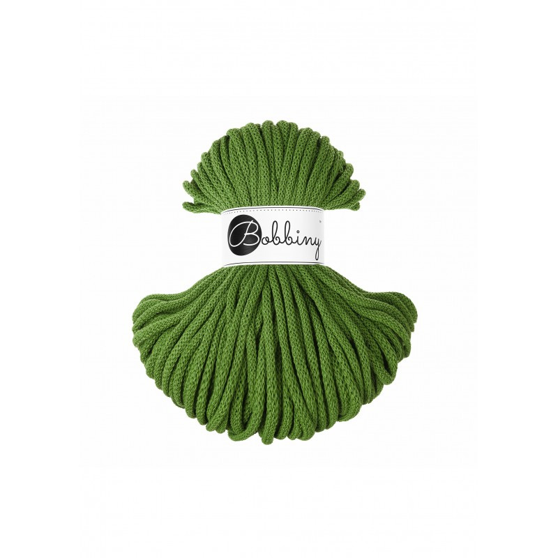 bobbiny premium braided cord - moss green 5mm - 50mt | 1pc