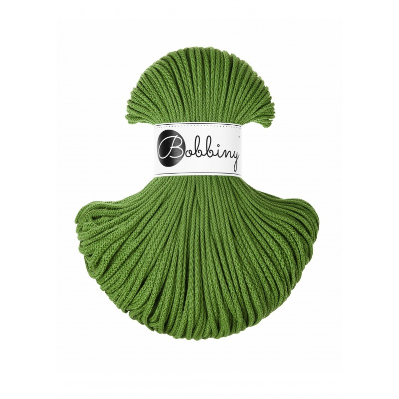 bobbiny junior braided cord - moss green 3mm - 100mt | 1pc