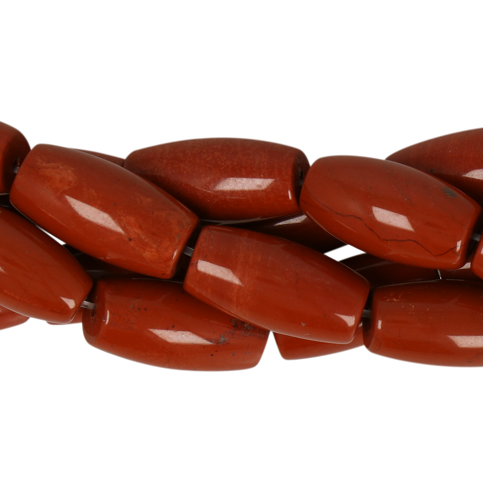 red jasper smooth barrel 20x10mm | 2pc