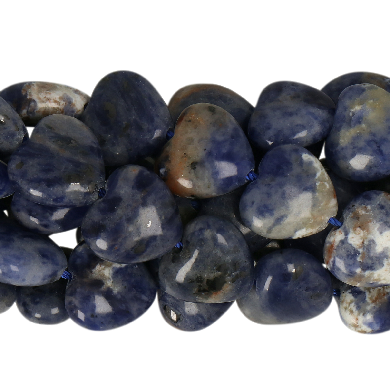 sodalit glatt herz 12mm | 8st