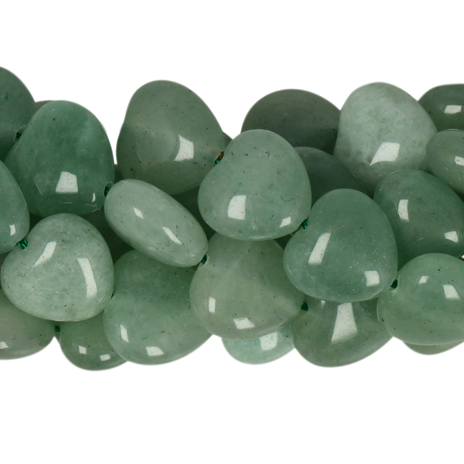 green aventurine smooth herat 12mm | 8pc