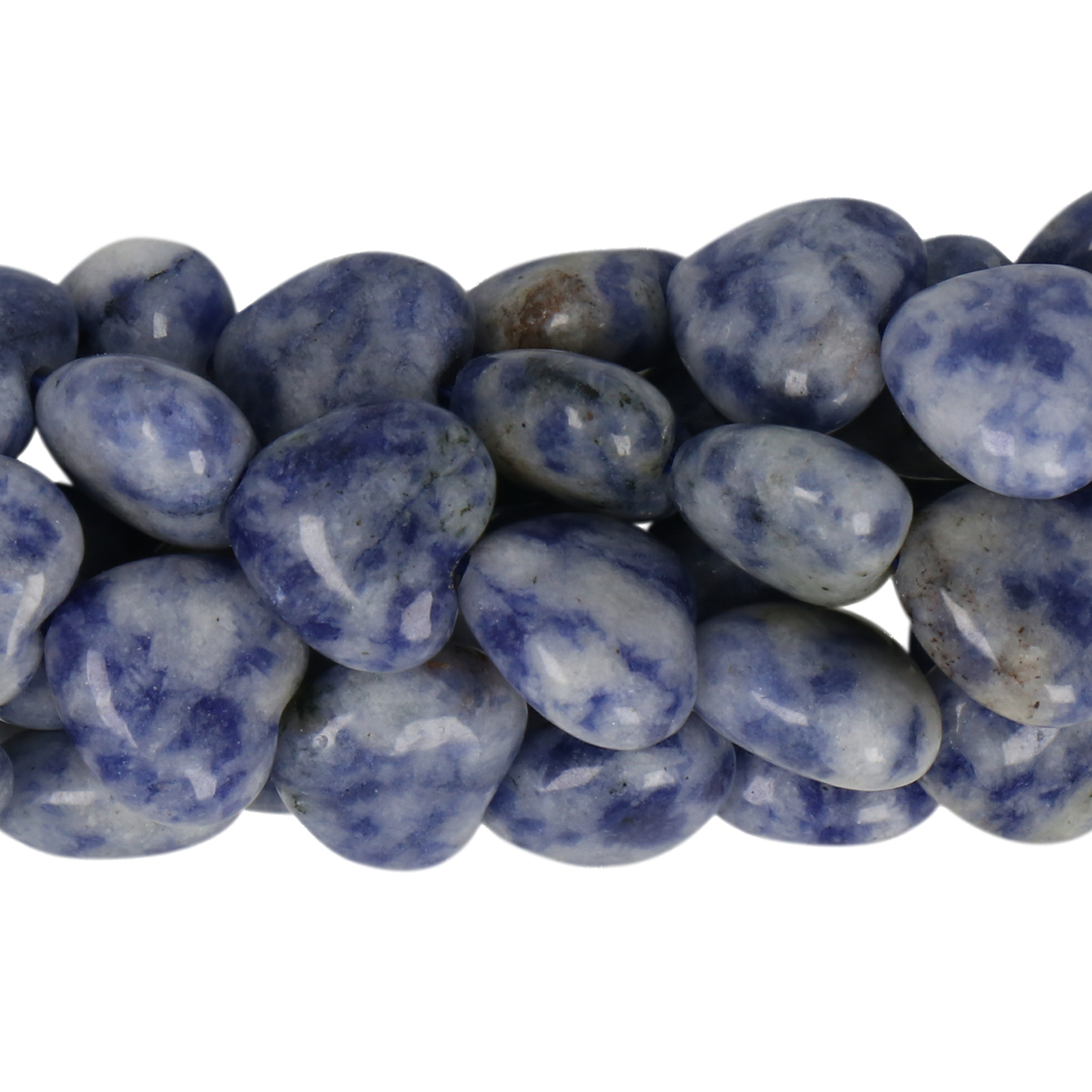 brazilian sodalite smooth herat 12mm | 8pc