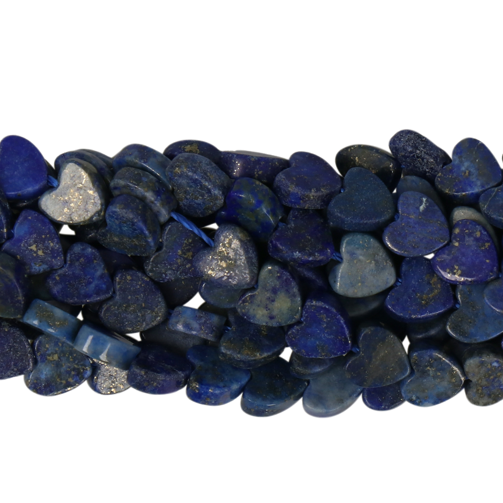 lapis lazuli dyed glatt herz 6mm | 20st