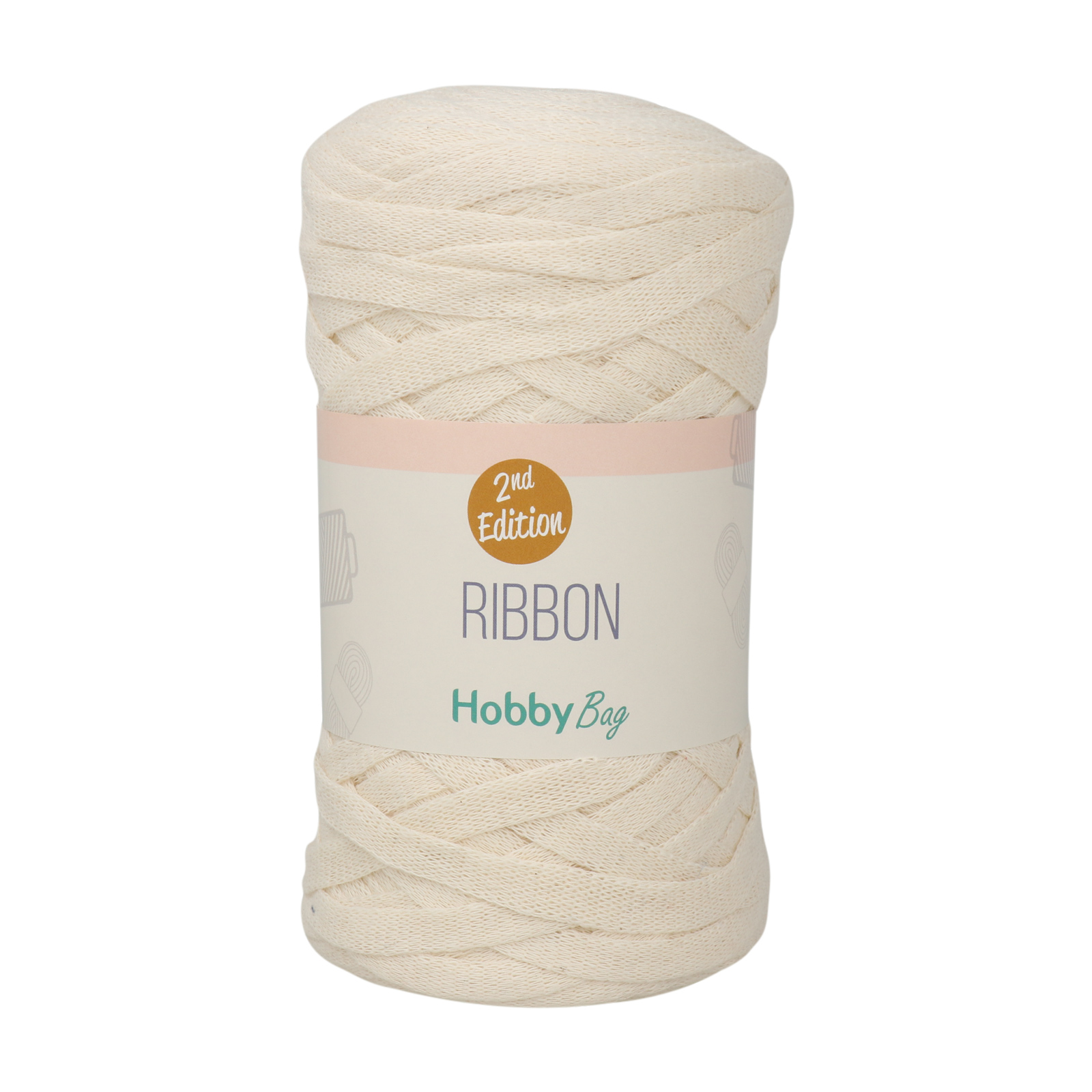 hobbybag ribbon 2nd - ivory - 250gr (125mt) | 1pc