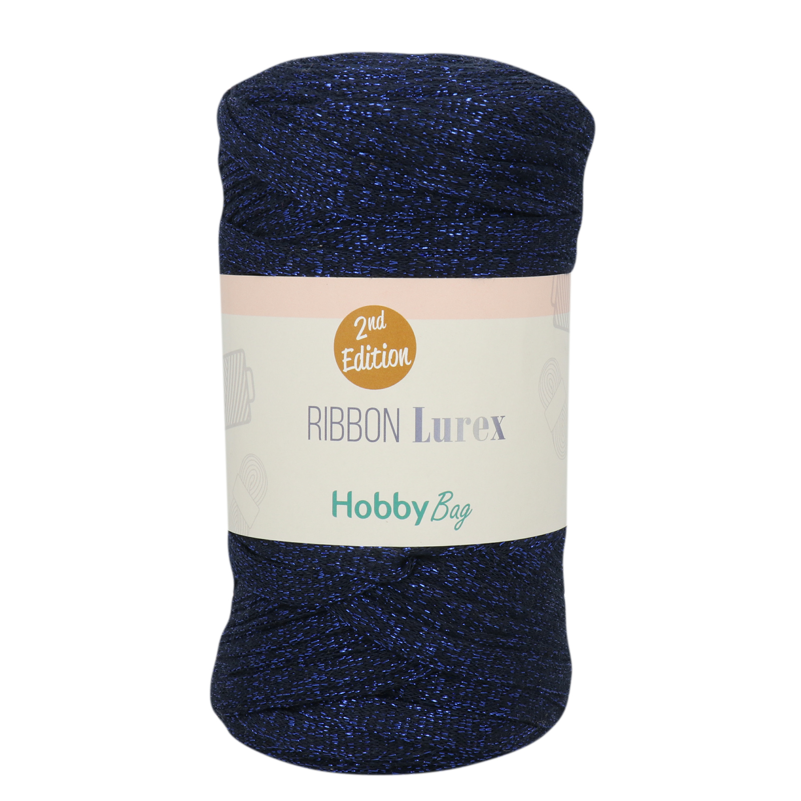 hobbybag ribbon lurex 2nd - blau/funke - 250gr (110mt) | 1st
