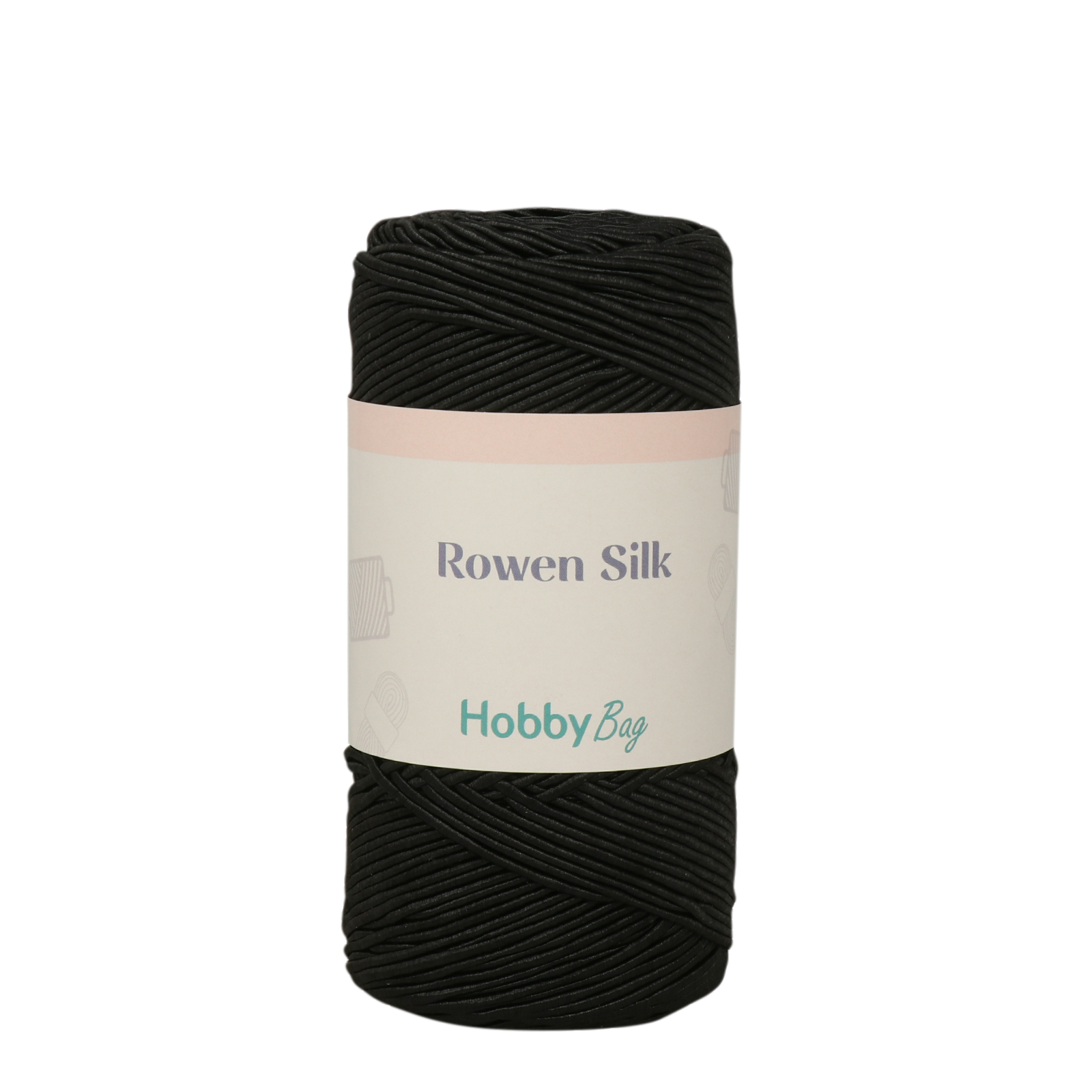 hobbybag rowen silk - black - 200gr (200mt) | 1pc