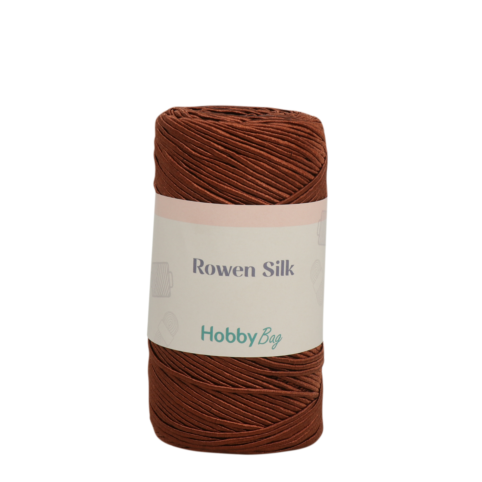 hobbybag rowen silk - brown - 200gr (200mt) | 1pc