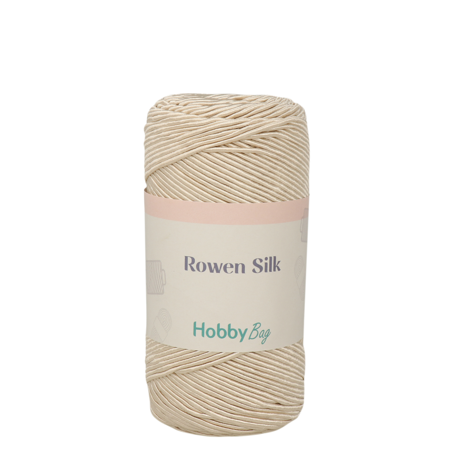 hobbybag rowen silk - natural - 200gr (200mt) | 1pc