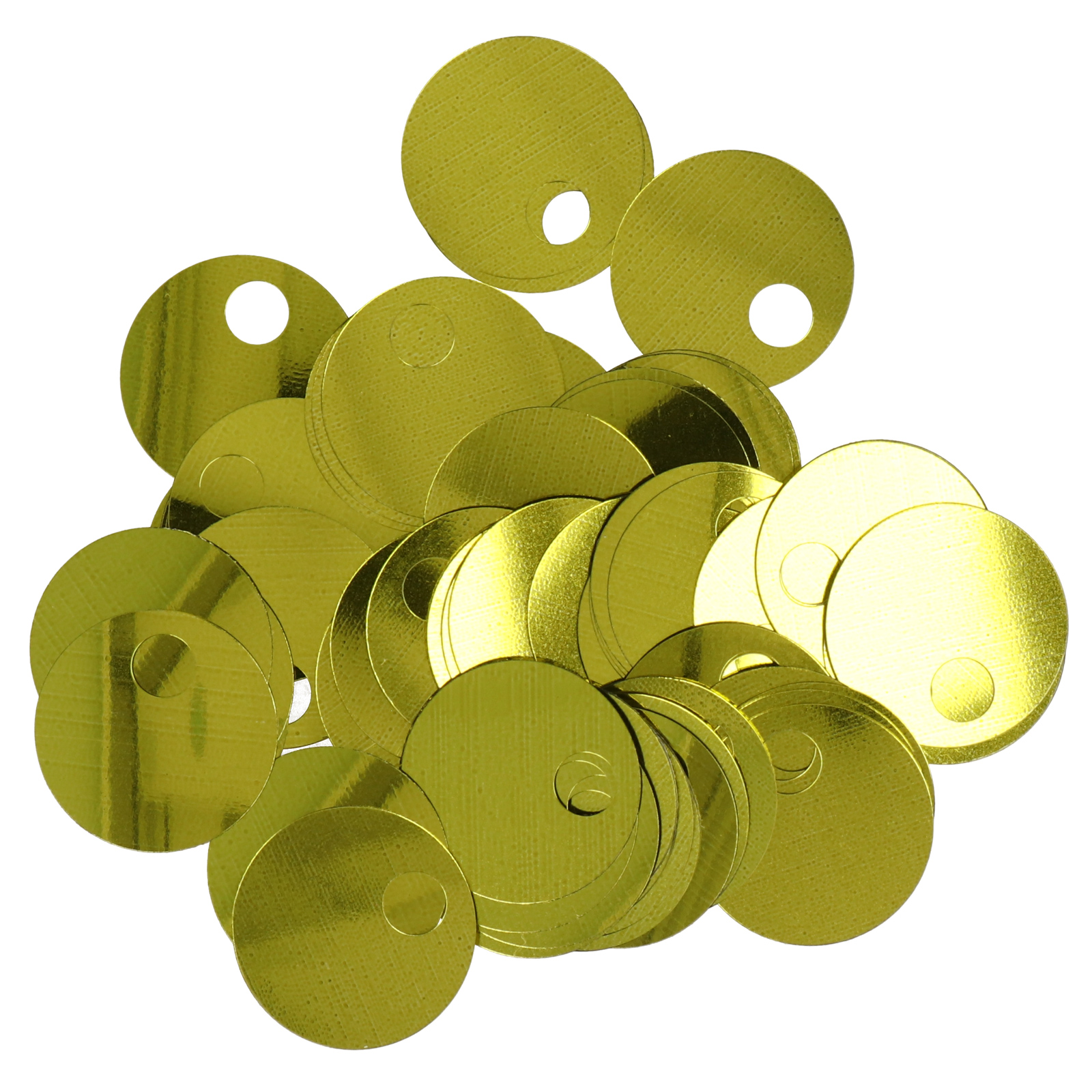 smooth sequins for bags lemonade 20mm - hole 5mm | 40gr