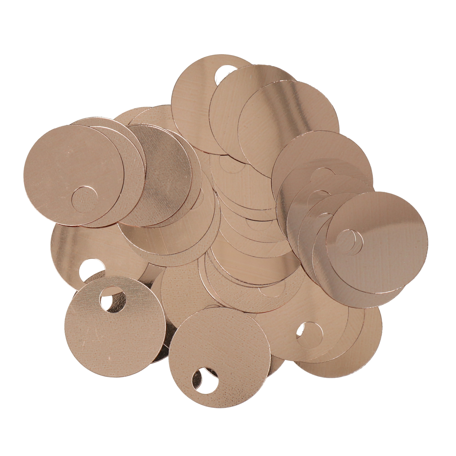 smooth sequins for bags champagne 20mm - hole 5mm | 40gr