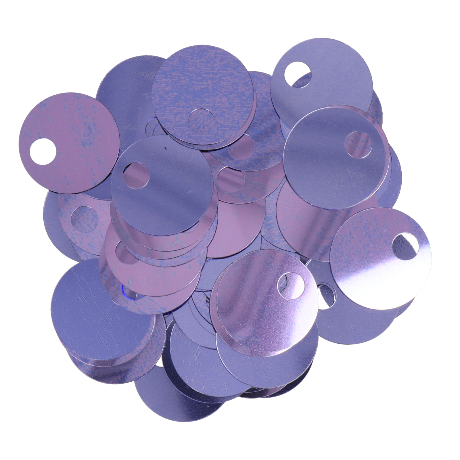 smooth sequins for bags cornflower 20mm - hole 5mm | 40gr
