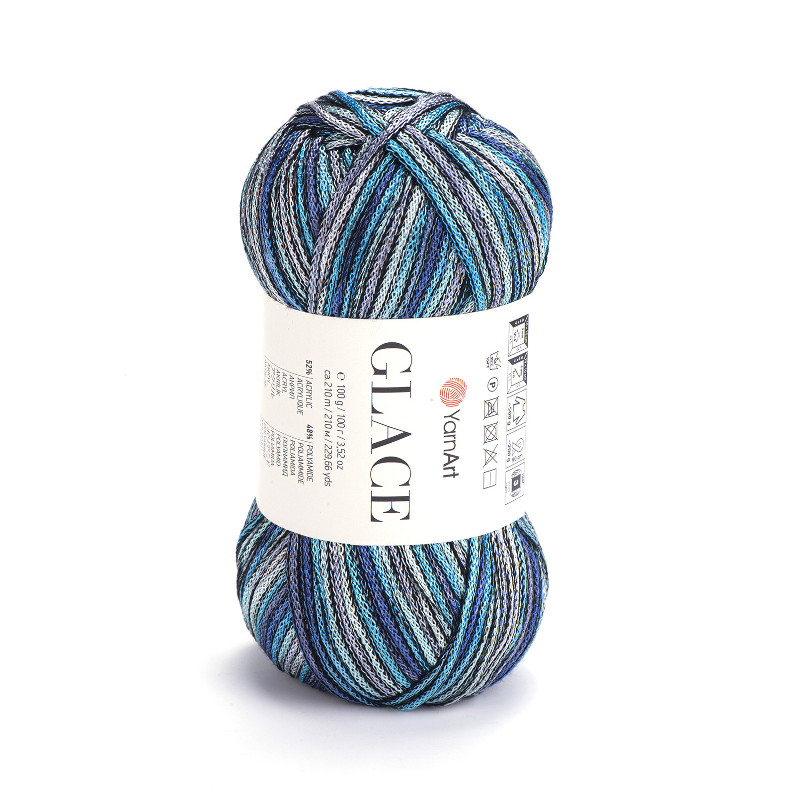 yarnart glace - splash (7201) - 100gr (210mt) | 1pc