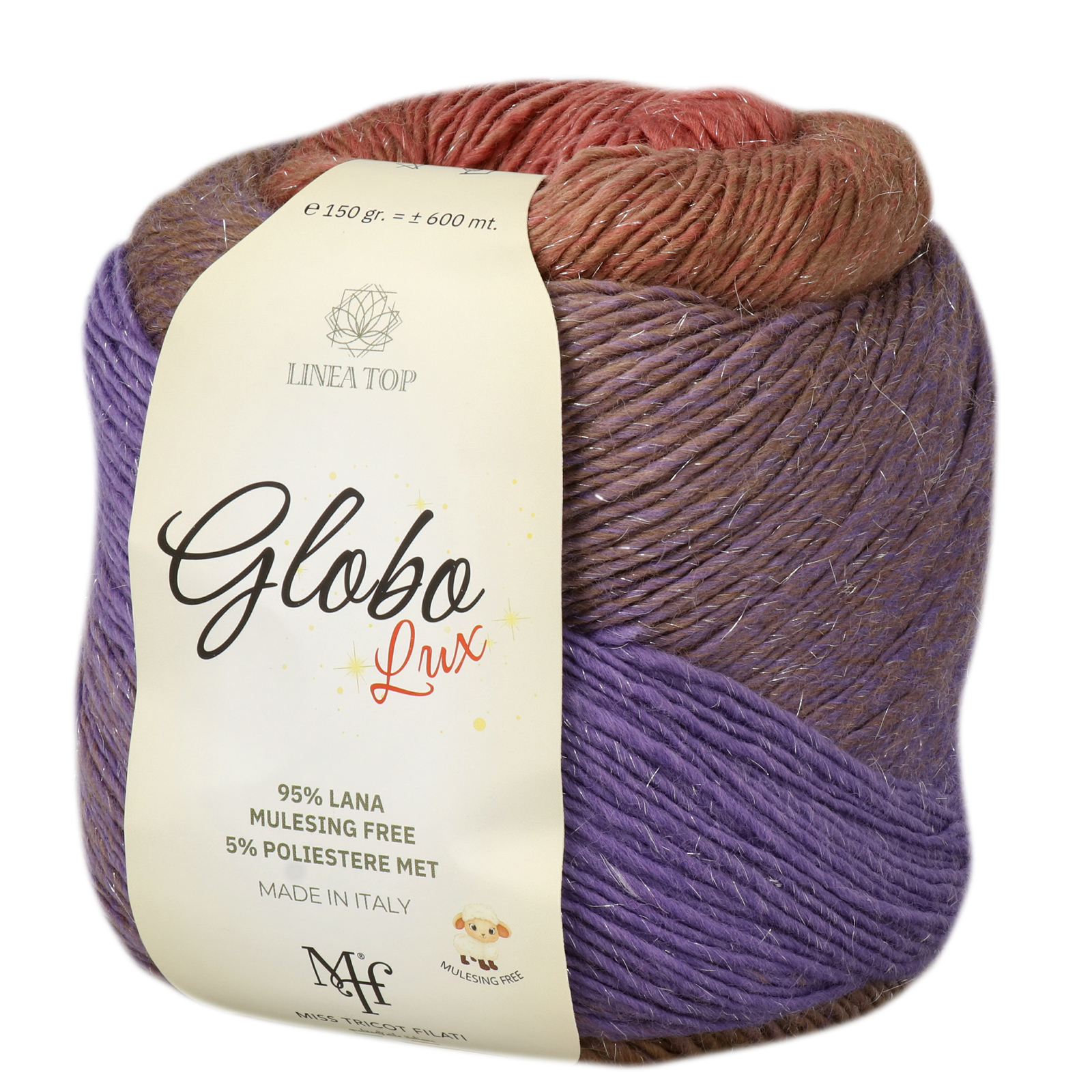 miss tricot globo lux purple (2) - 150gr (600mt) | 1pc