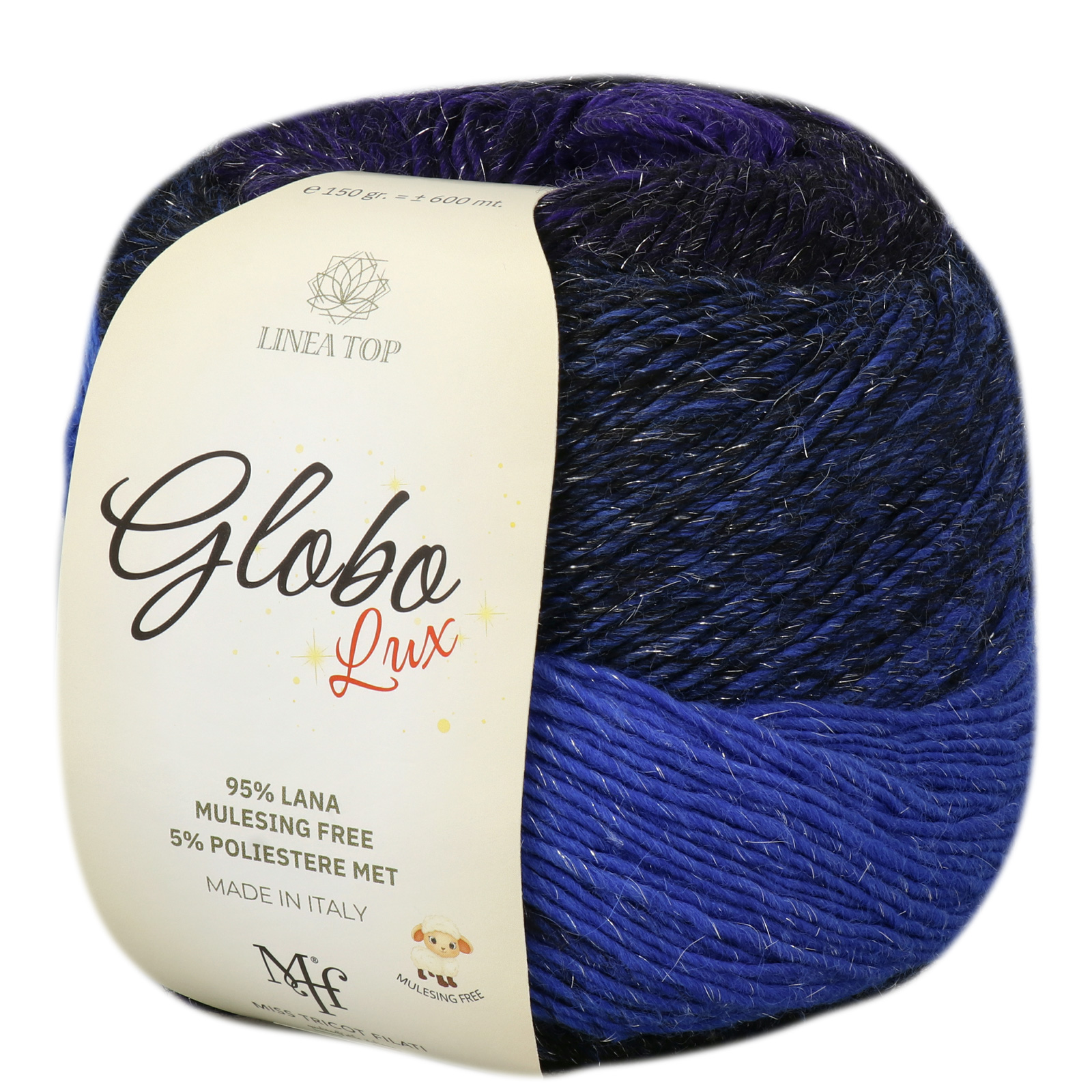 miss tricot globo lux blue (4) - 150gr (600mt) | 1pc