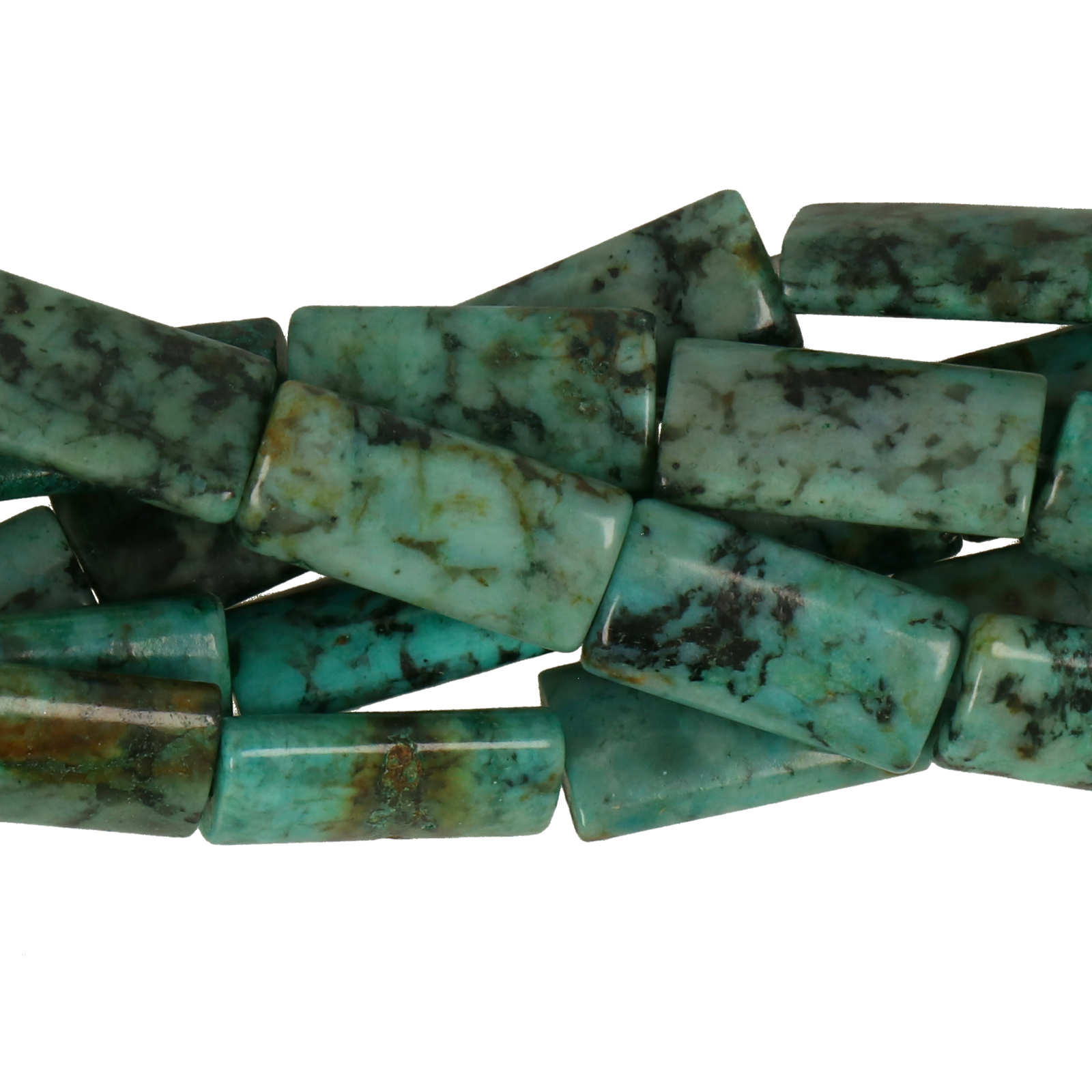 african turquoise aa smooth rectangle 16x8mm | 4pz