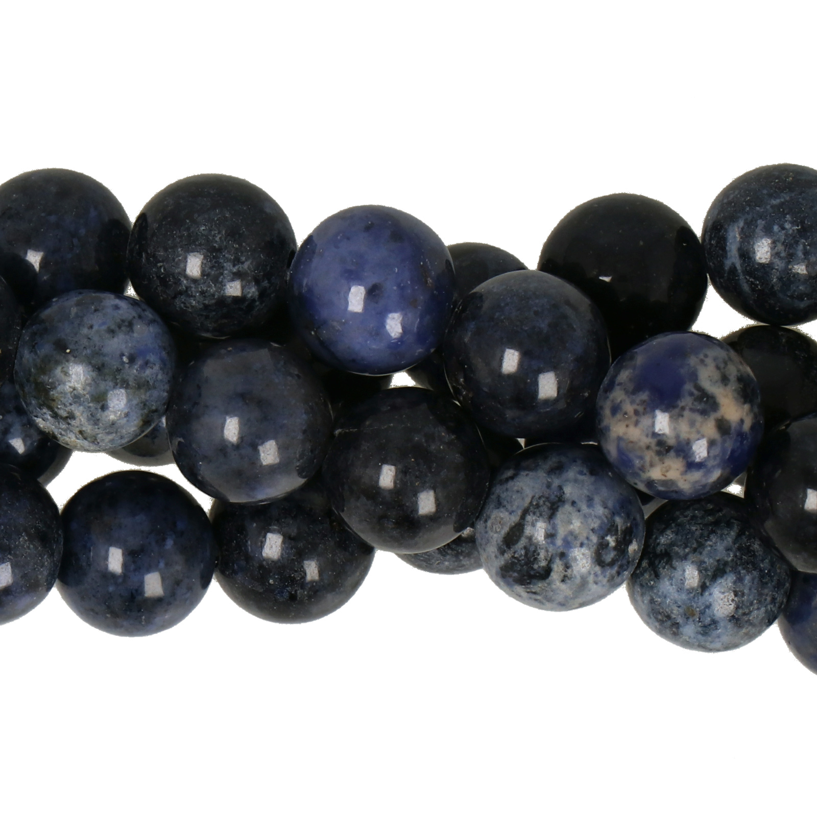 dumortierite smooth round 8mm | 10pc