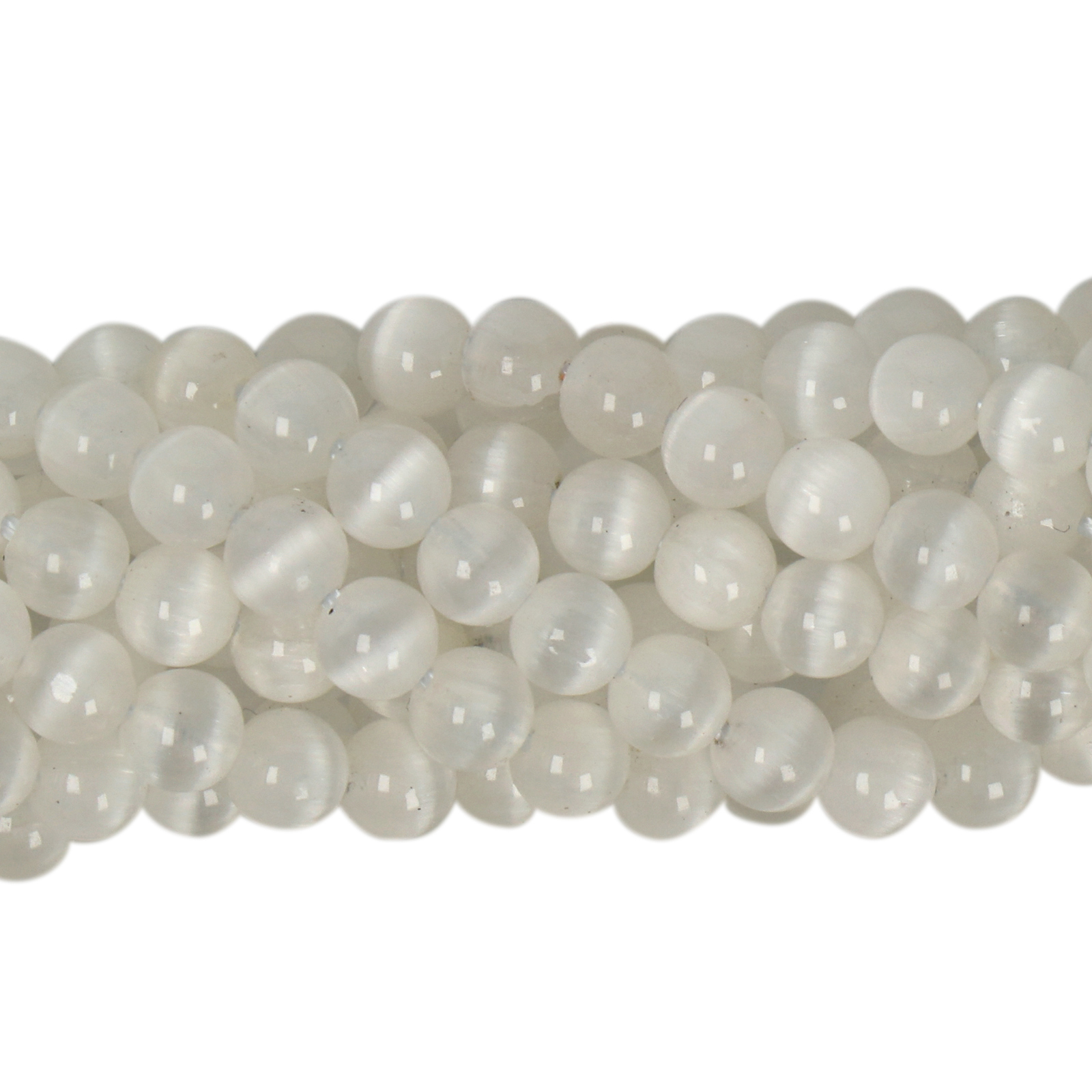selenit glatt runde 4mm | strang 38/40cm