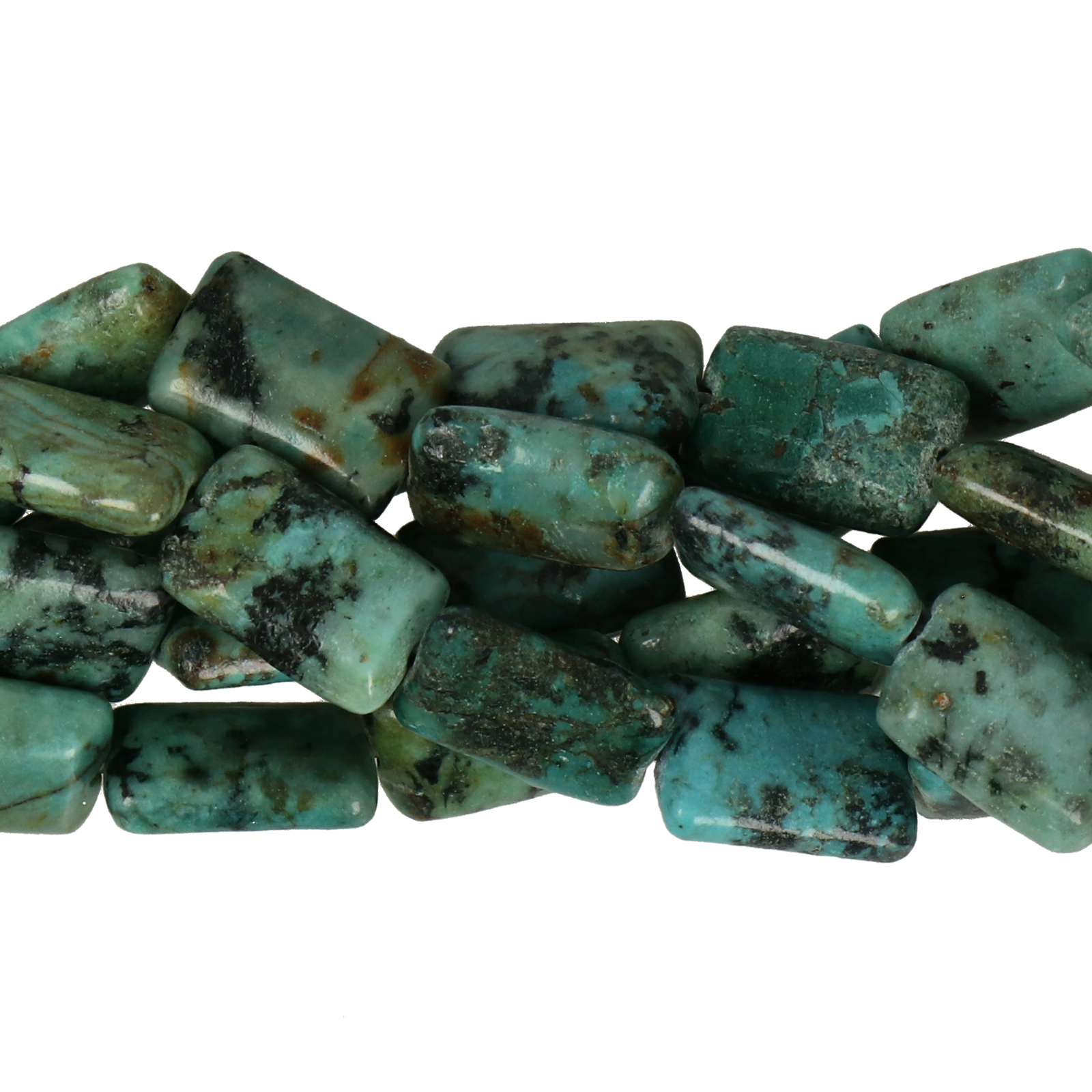 african turquoise aa smooth rectangle 12x8mm | 15/16-inch strand