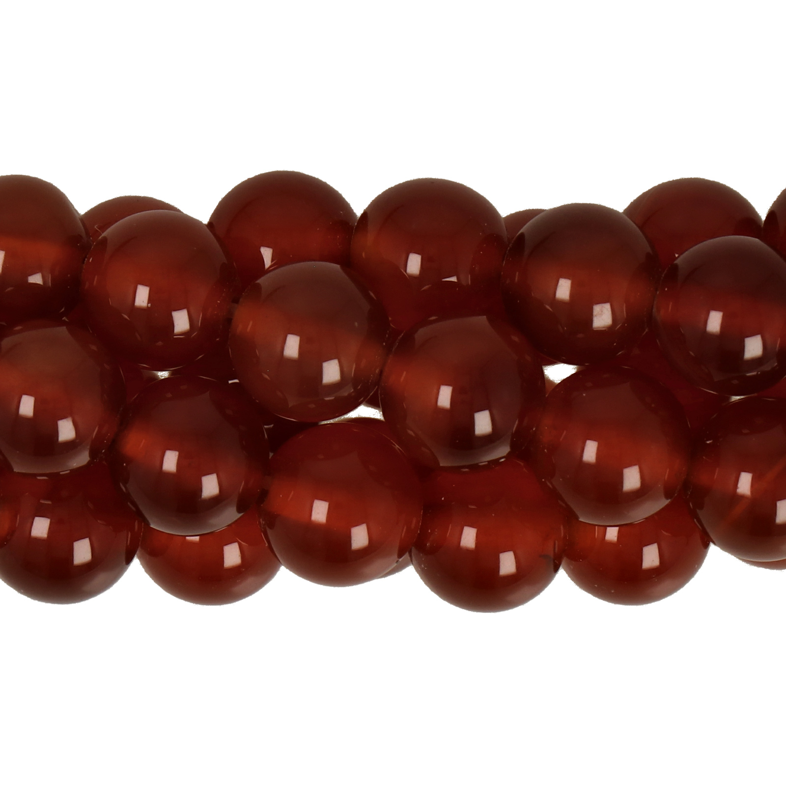 roter achat ab glatt runde 8mm | strang 38/40cm
