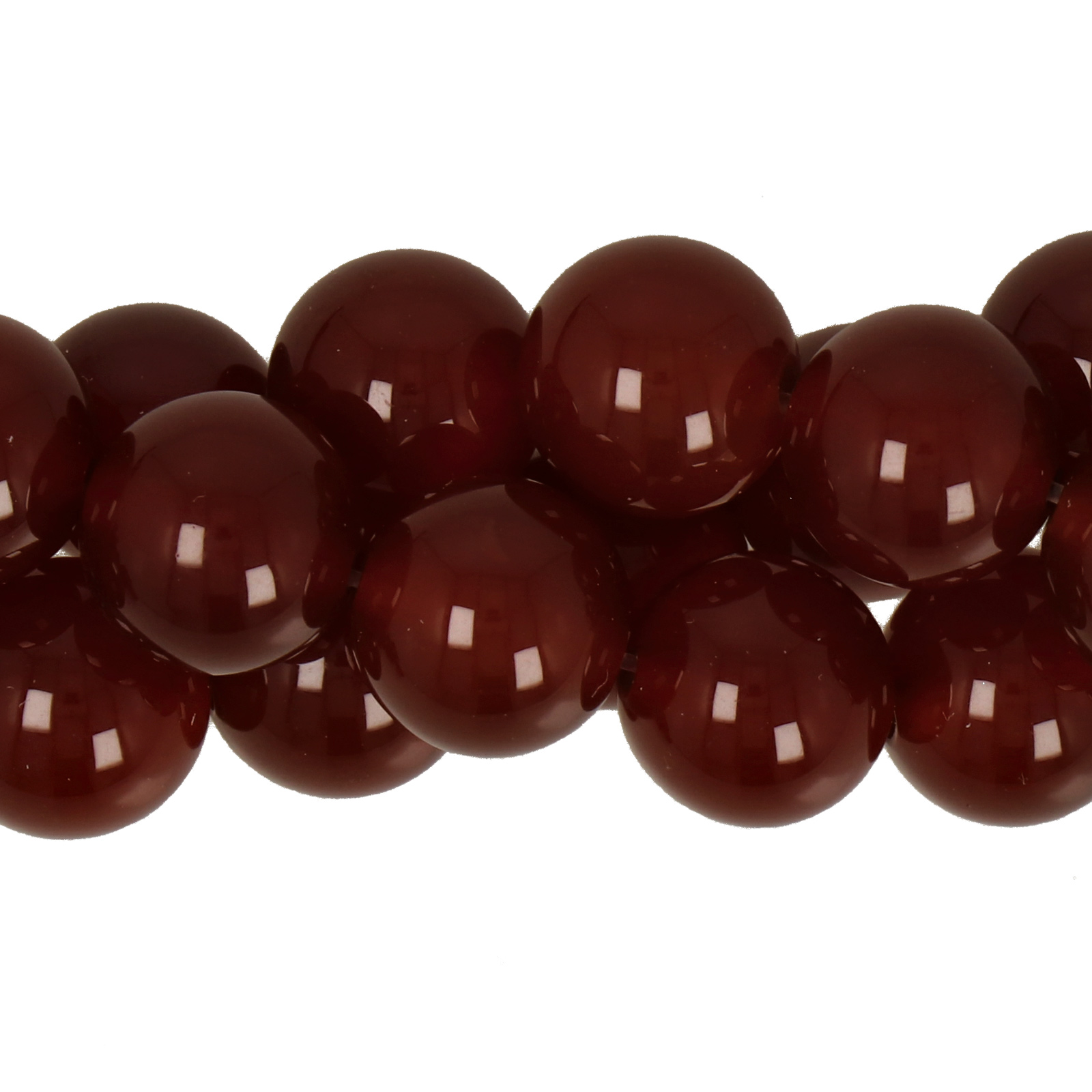 red agate ab smooth round 10mm | 15/16-inch strand