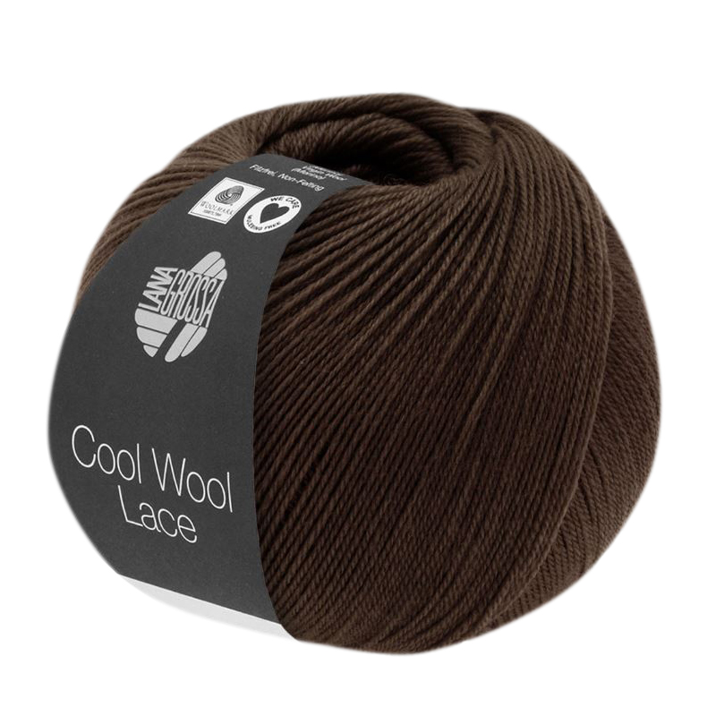 cool wool lace lana grossa - schwarzbraun (057) - 50gr (400mt) | 1st