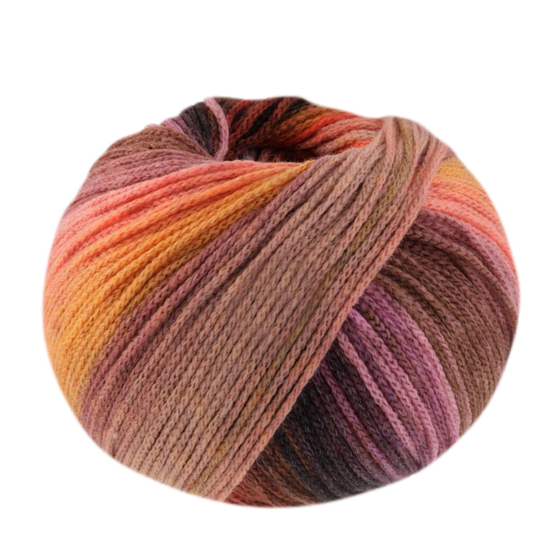 farfalla lana grossa - salmon/orange/pink/greyblue (10) - 100gr (340mt) | 1pc