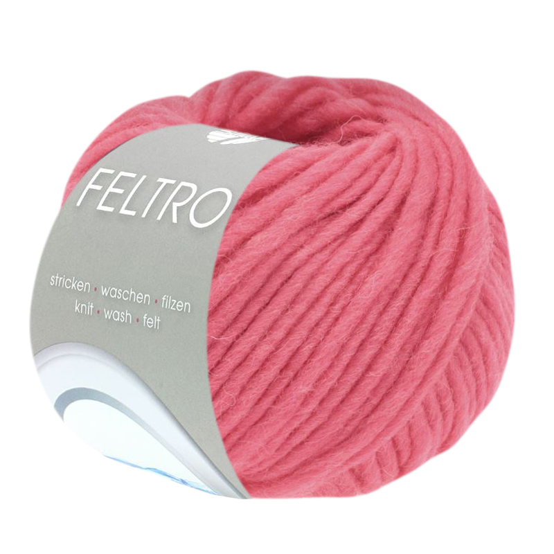 feltro lana grossa - bonbonrosa (123) - 50gr (50mt) | 1pc
