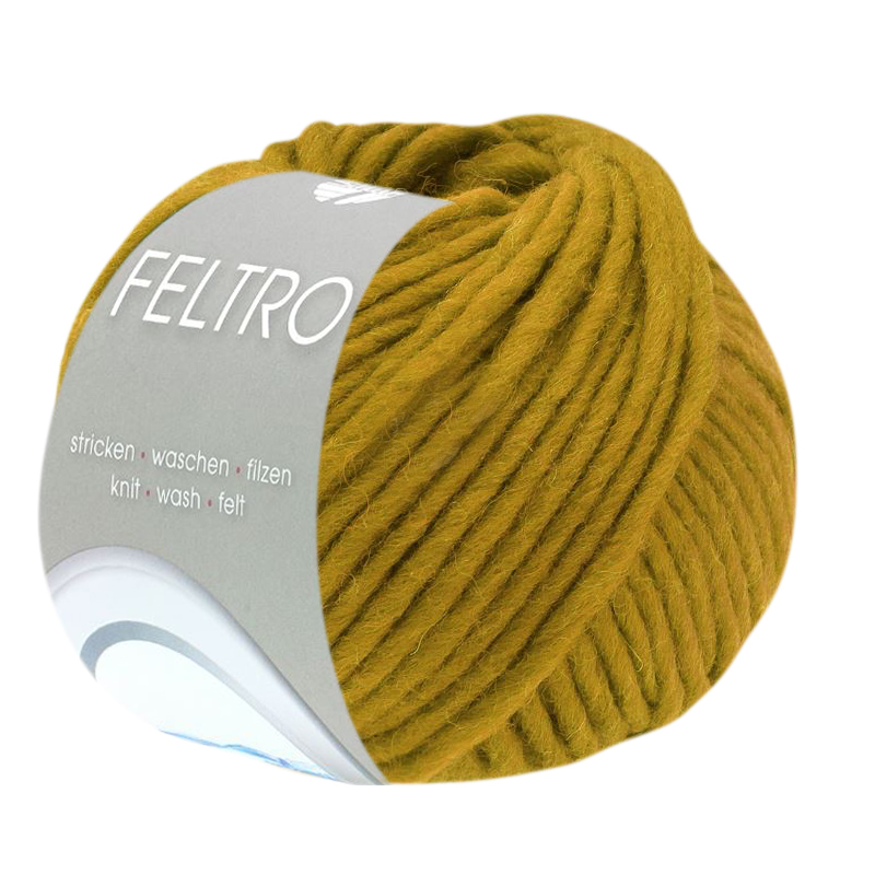 feltro lana grossa - mustard (125) - 50gr (50mt) | 1pc