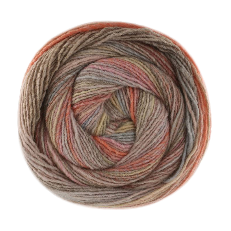 gomitolo intenso lana grossa - light grey/apricot/pale yellow (236) - 200gr (700mt) | 1pc