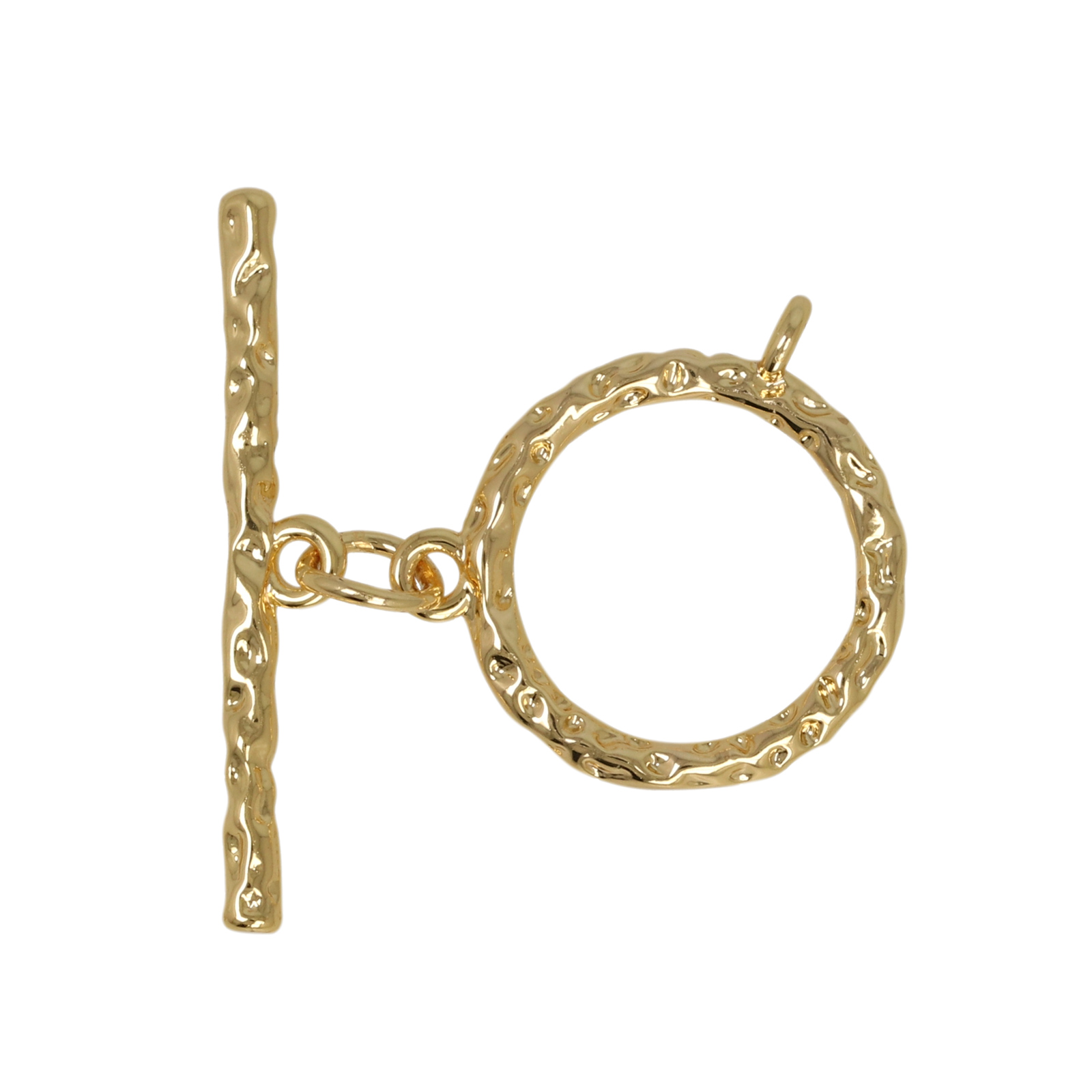 gold plated toogle clasp circle 15mm | 1pc