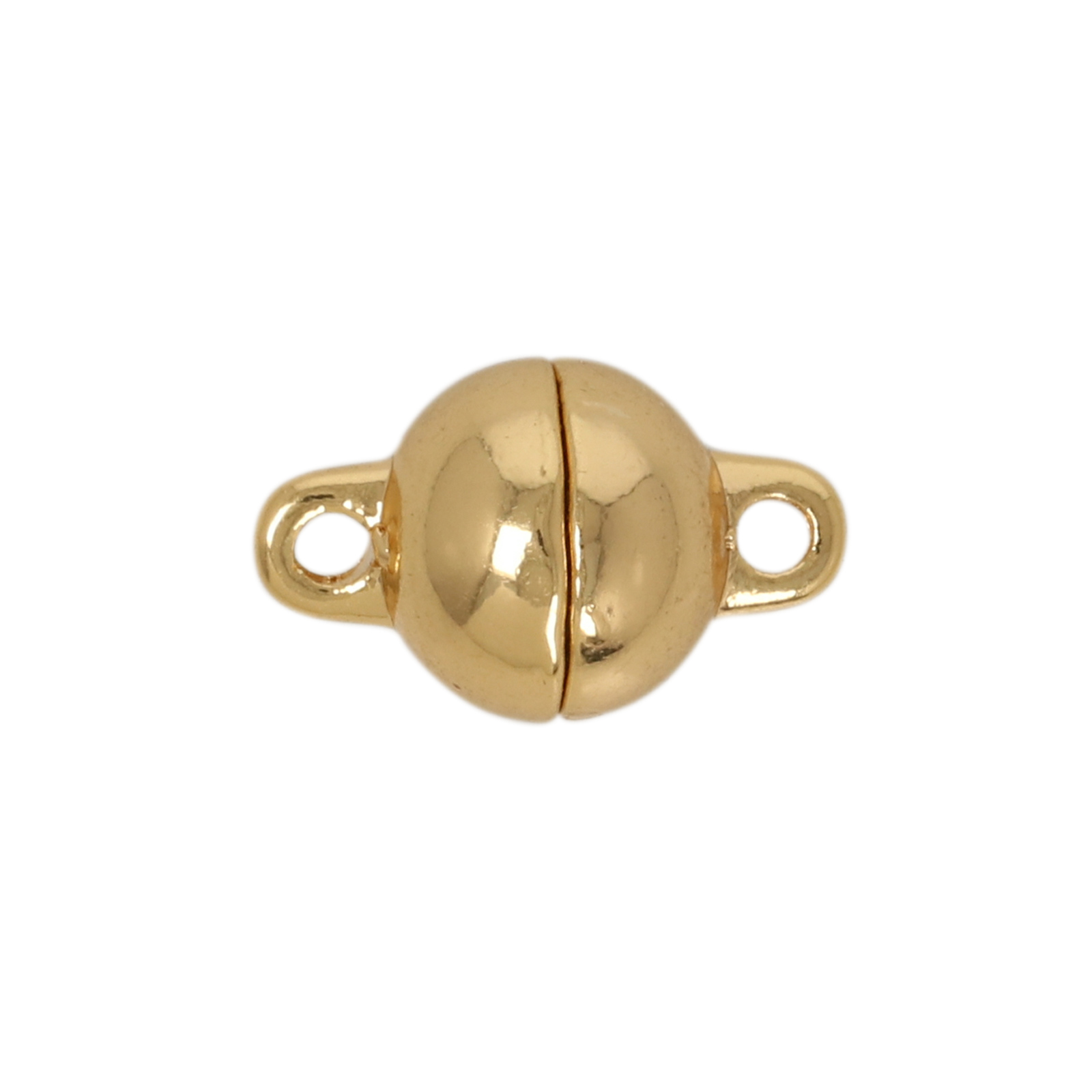 gold plated magnetic ball clasp 8mm | 1pc