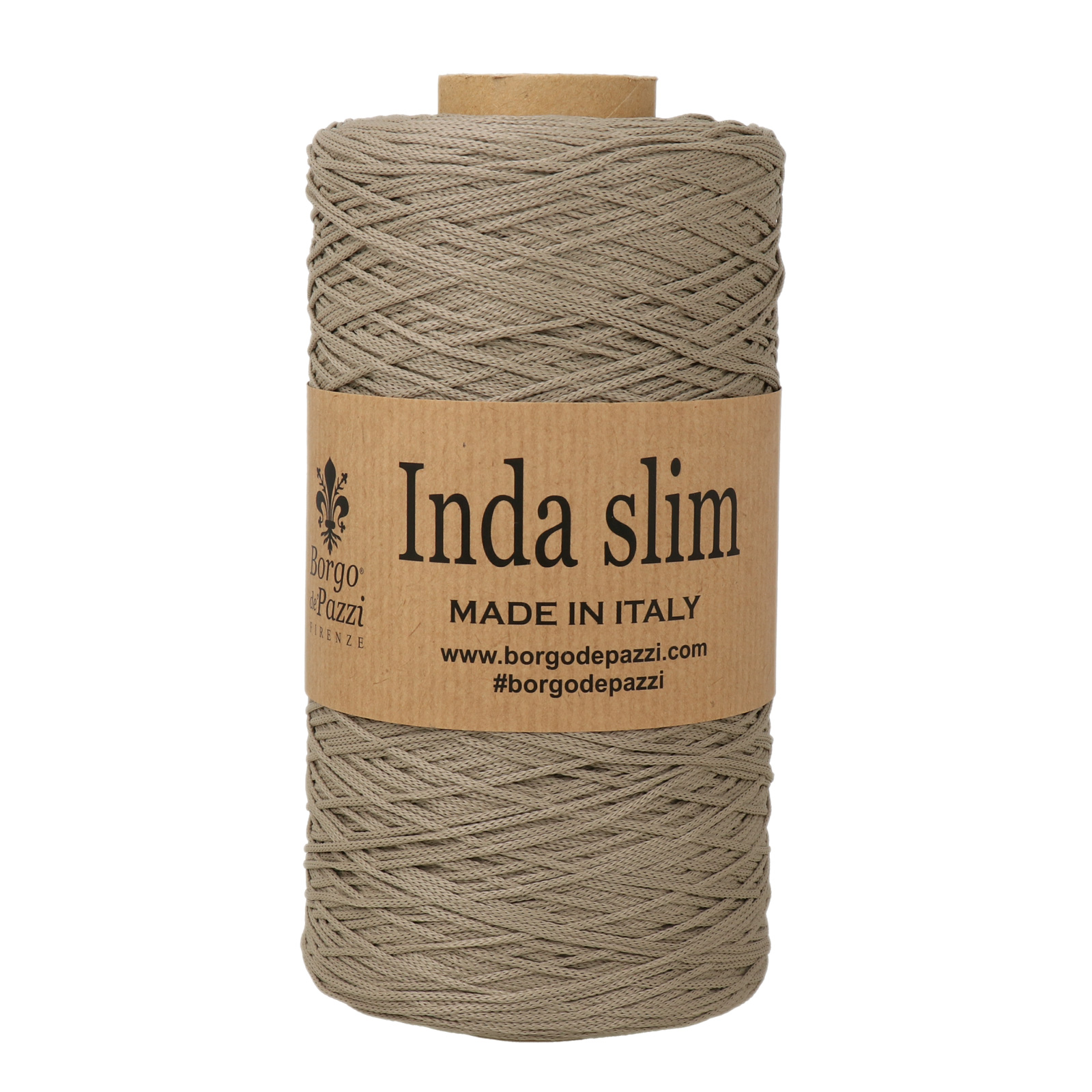 borgo de' pazzi inda slim - taupe (39) - 300gr (650mt) | 1pc