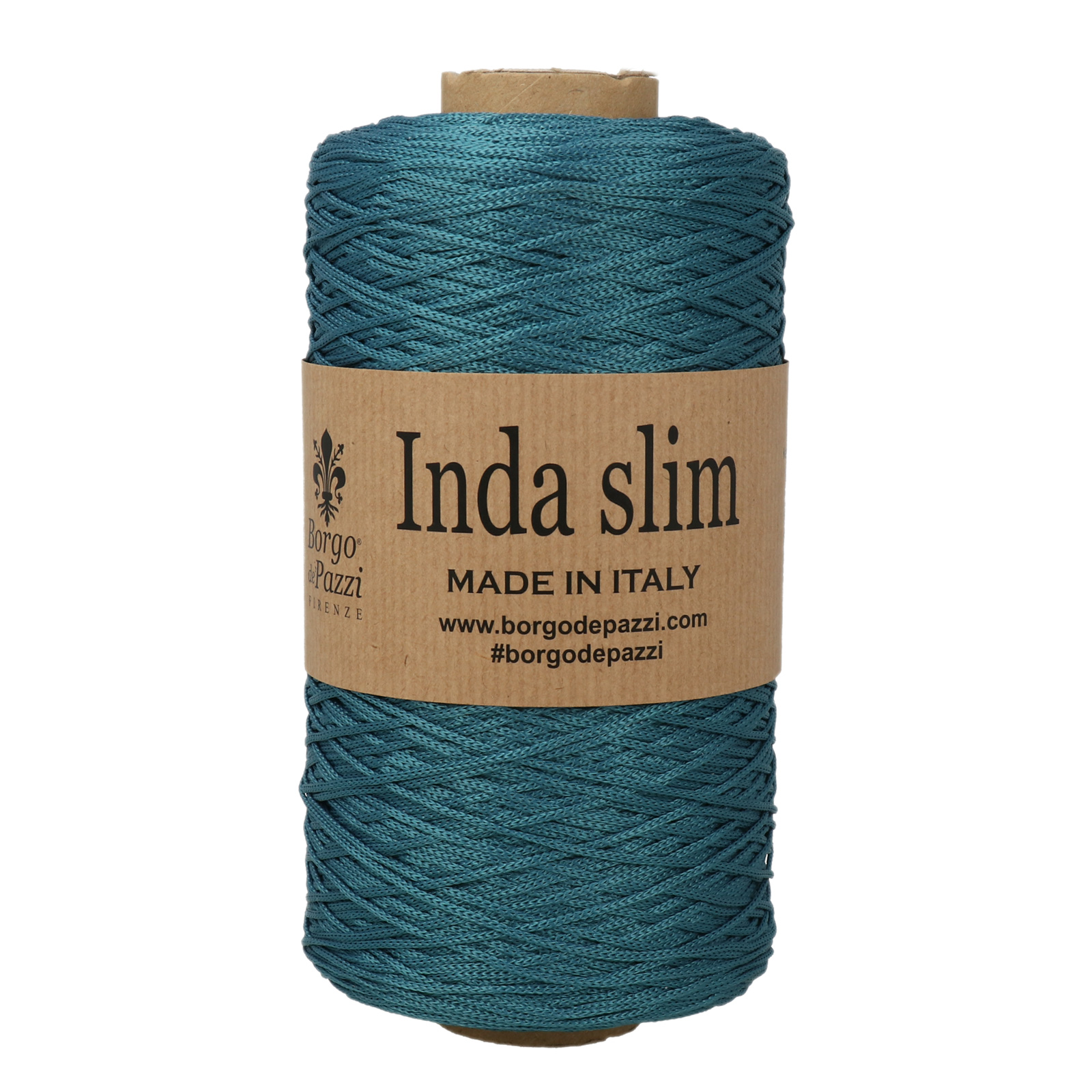 borgo de' pazzi inda slim - teal (45) - 300gr (650mt) | 1pc