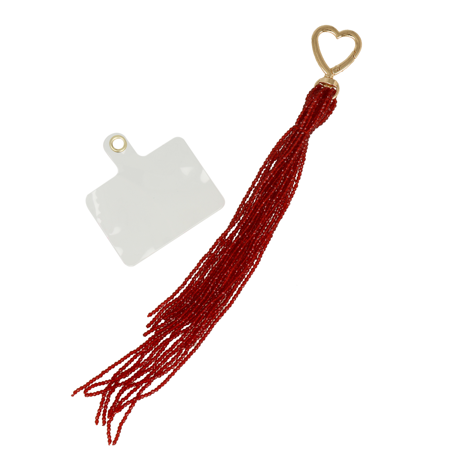 beaded bag charm - tassel siam 18cm | 1pc
